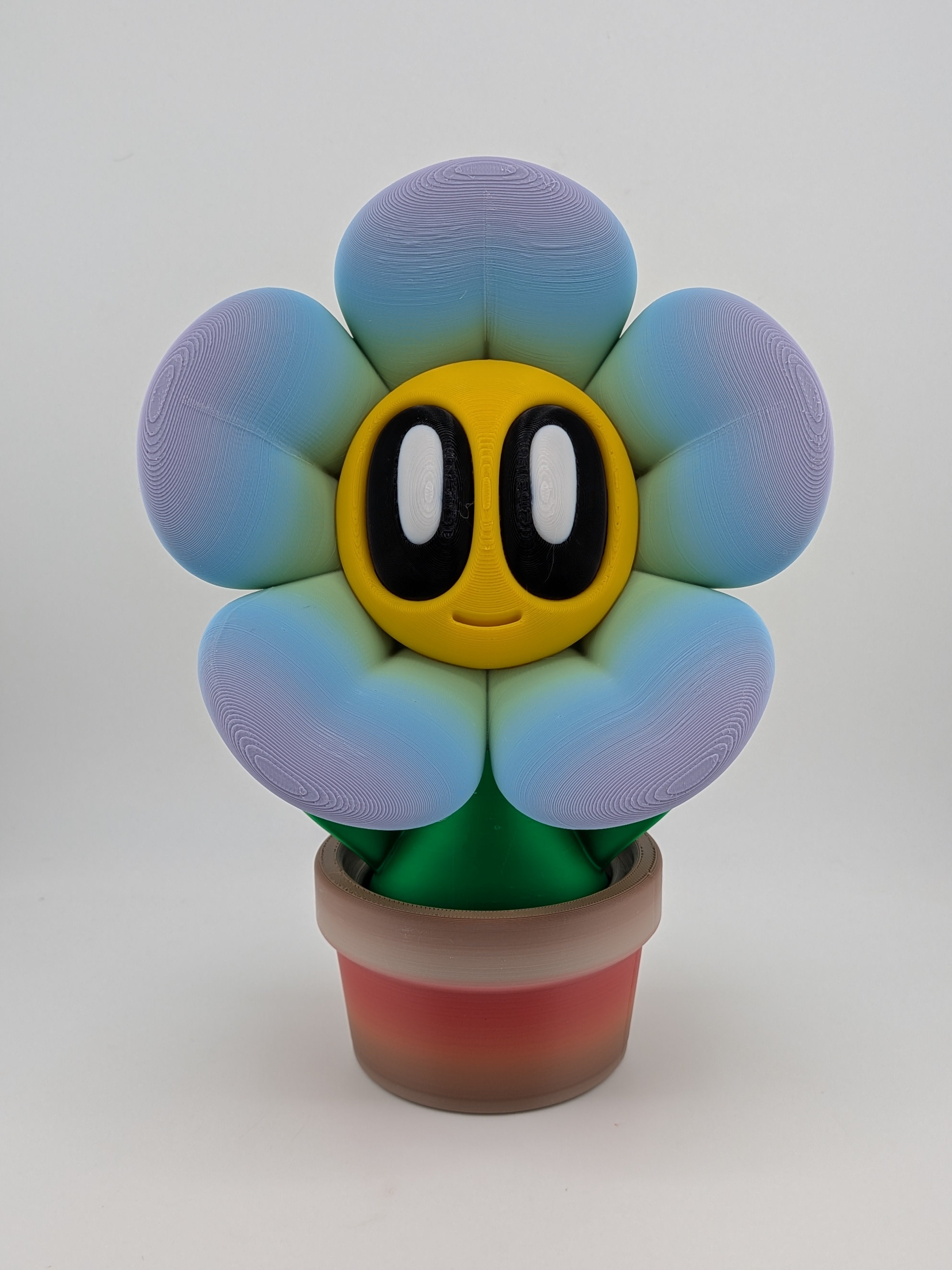🌸✨ 8" Pastel "Dream-Bloom" Flower | BlobLab Art Desk Pet with Removable Pot 🪴🎨