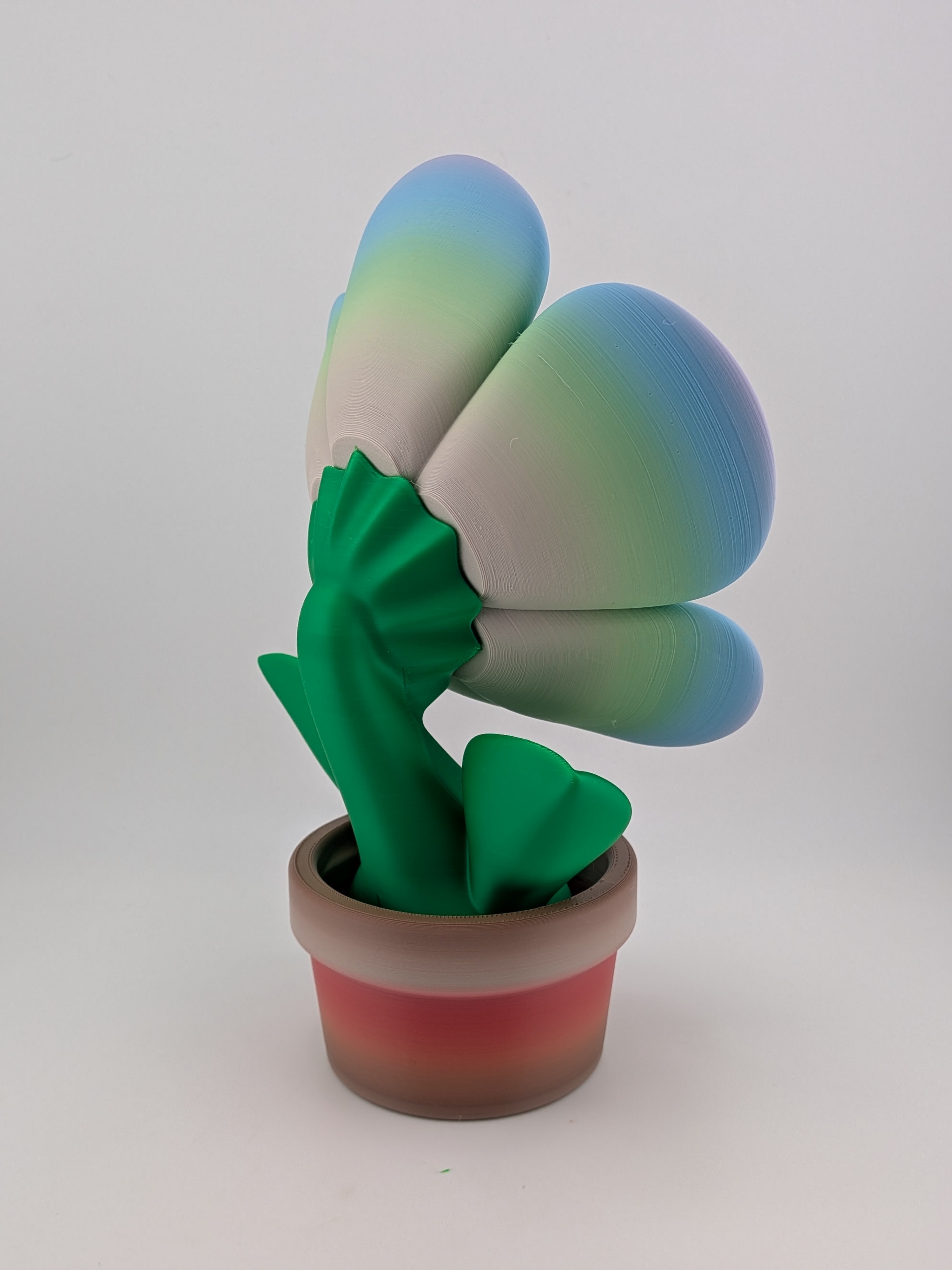 🌸✨ 8" Pastel "Dream-Bloom" Flower | BlobLab Art Desk Pet with Removable Pot 🪴🎨