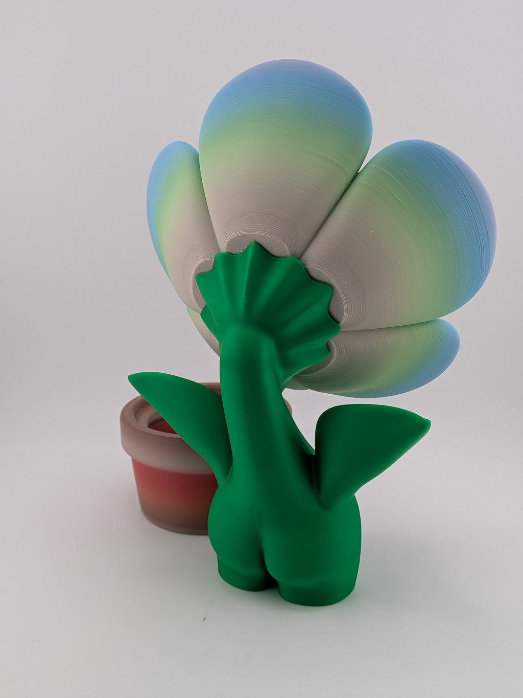 🌸✨ 8" Pastel "Dream-Bloom" Flower | BlobLab Art Desk Pet with Removable Pot 🪴🎨