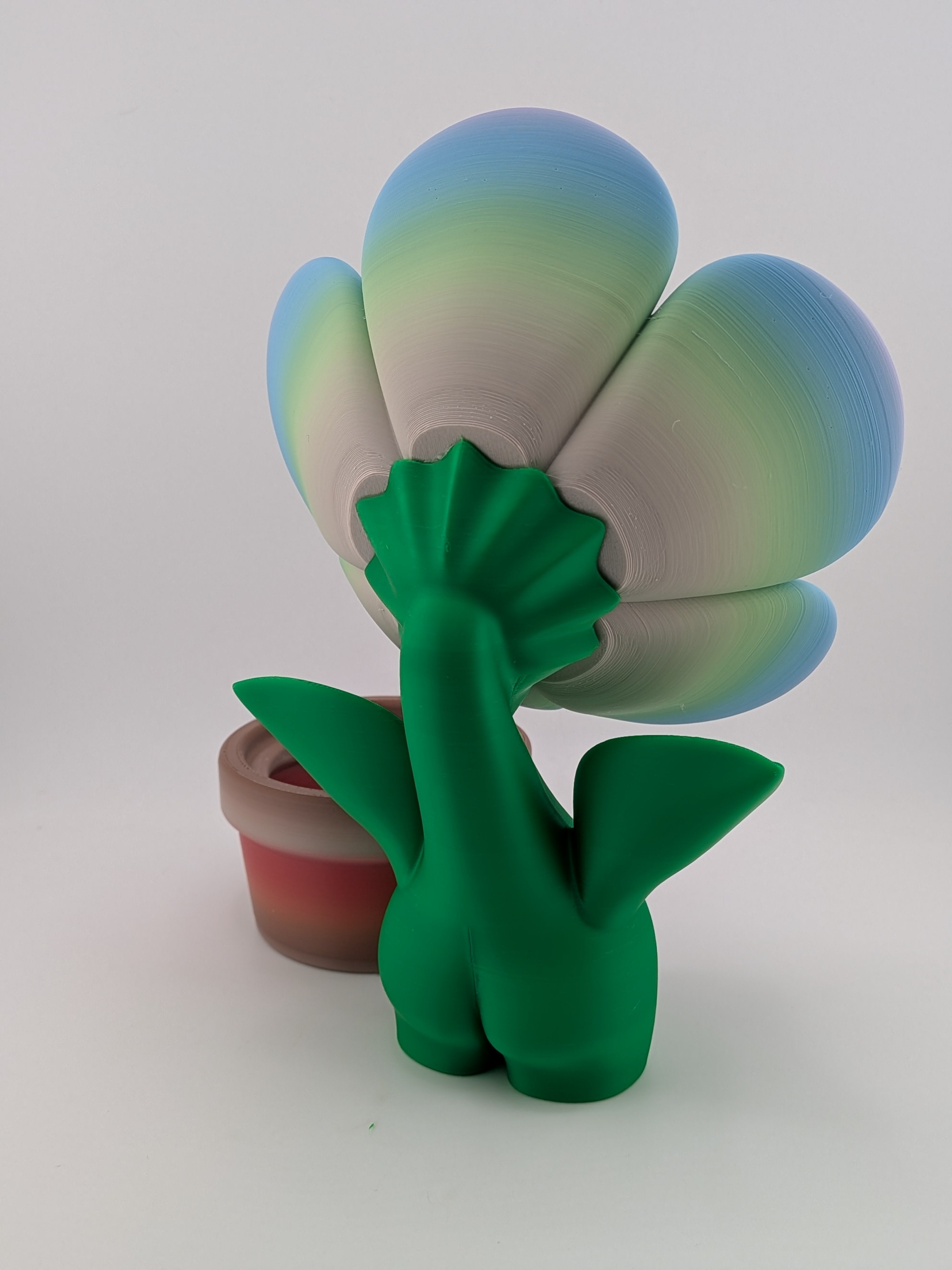 🌸✨ 8" Pastel "Dream-Bloom" Flower | BlobLab Art Desk Pet with Removable Pot 🪴🎨