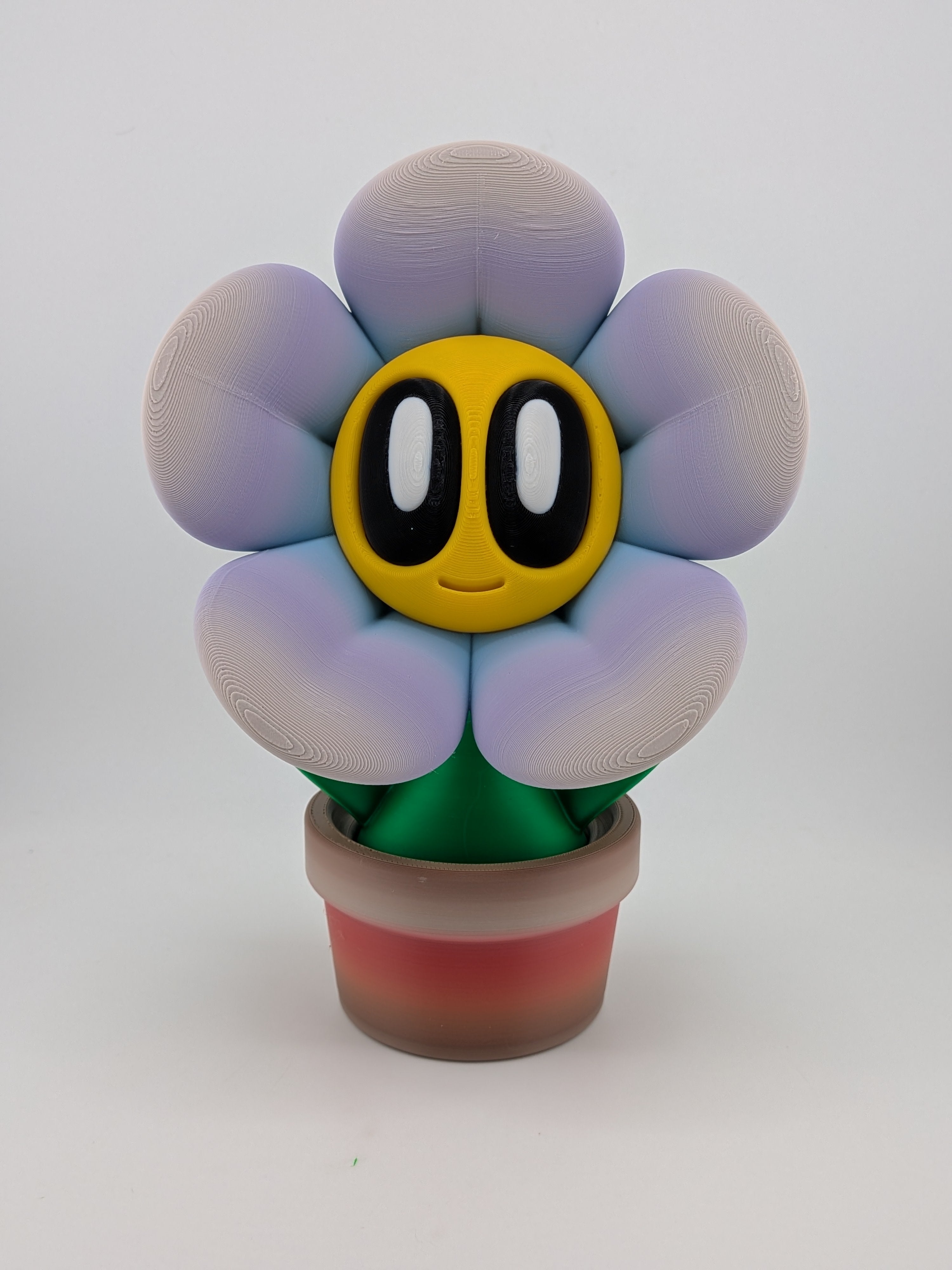 🌸✨ 8" Pastel "Dream-Bloom" Flower | BlobLab Art Desk Pet with Removable Pot 🪴🎨