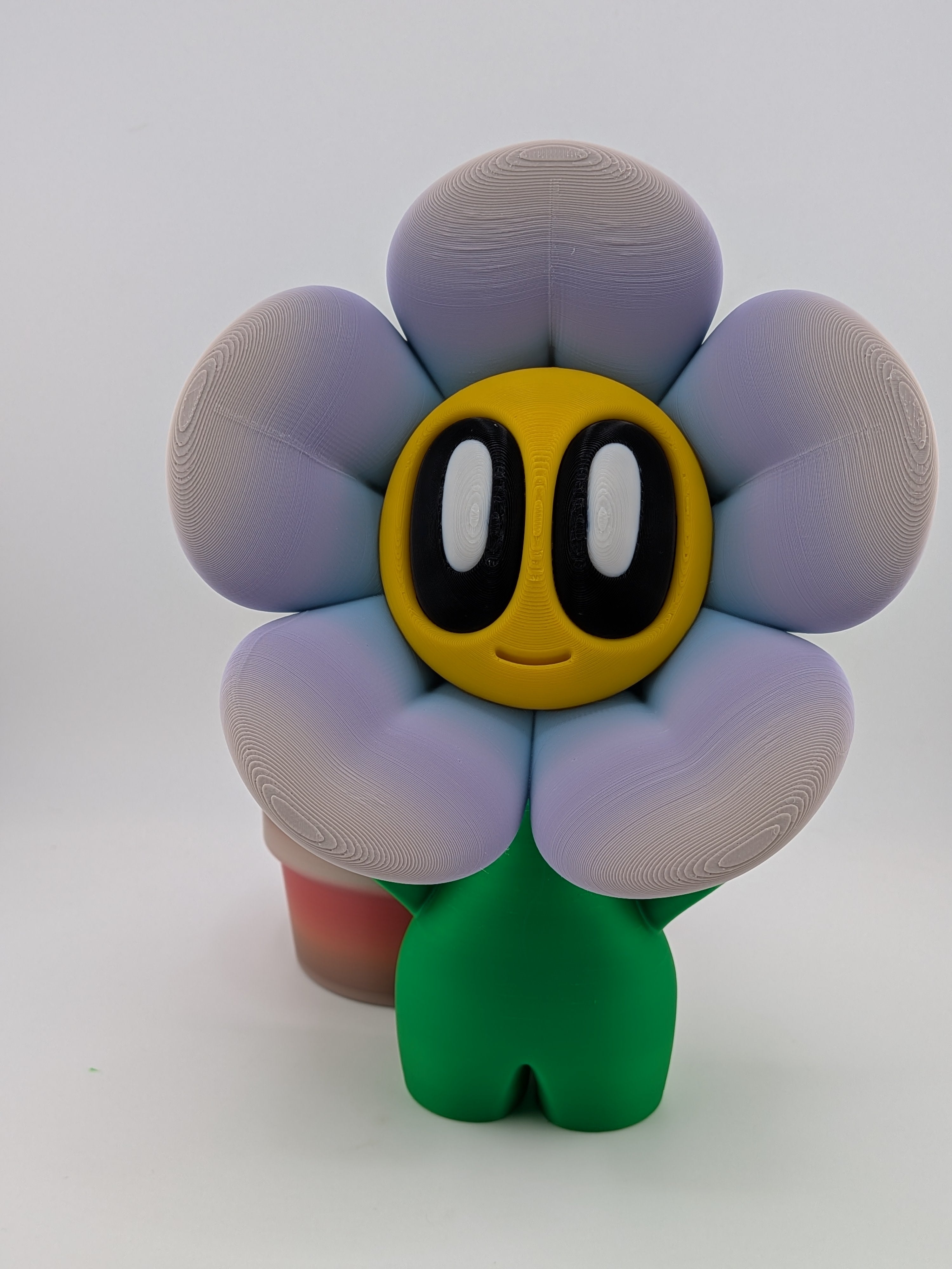 🌸✨ 8" Pastel "Dream-Bloom" Flower | BlobLab Art Desk Pet with Removable Pot 🪴🎨