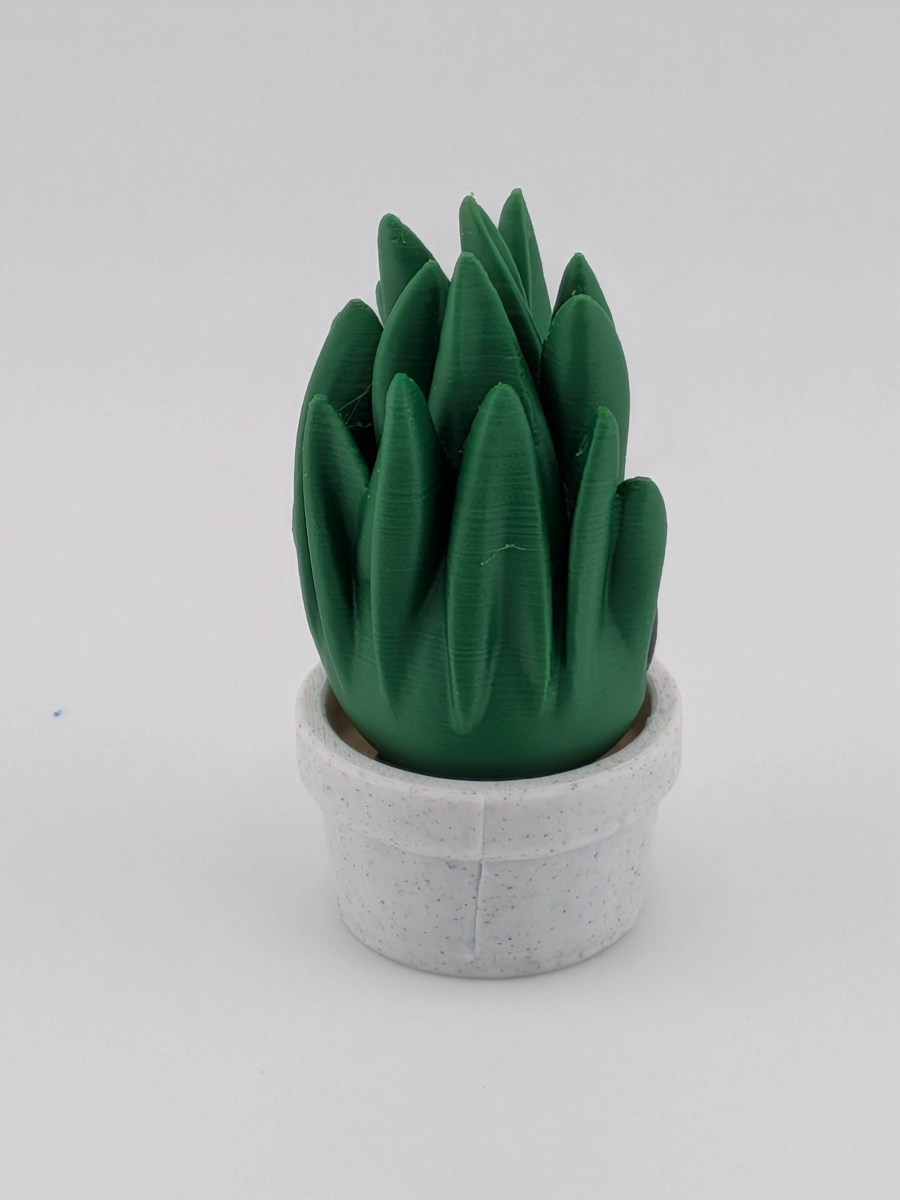 🐍🌿 Snake Plant Blob! 🪴 3" Articulated Spiky Leaf Fidget & Planter Set ✨💚