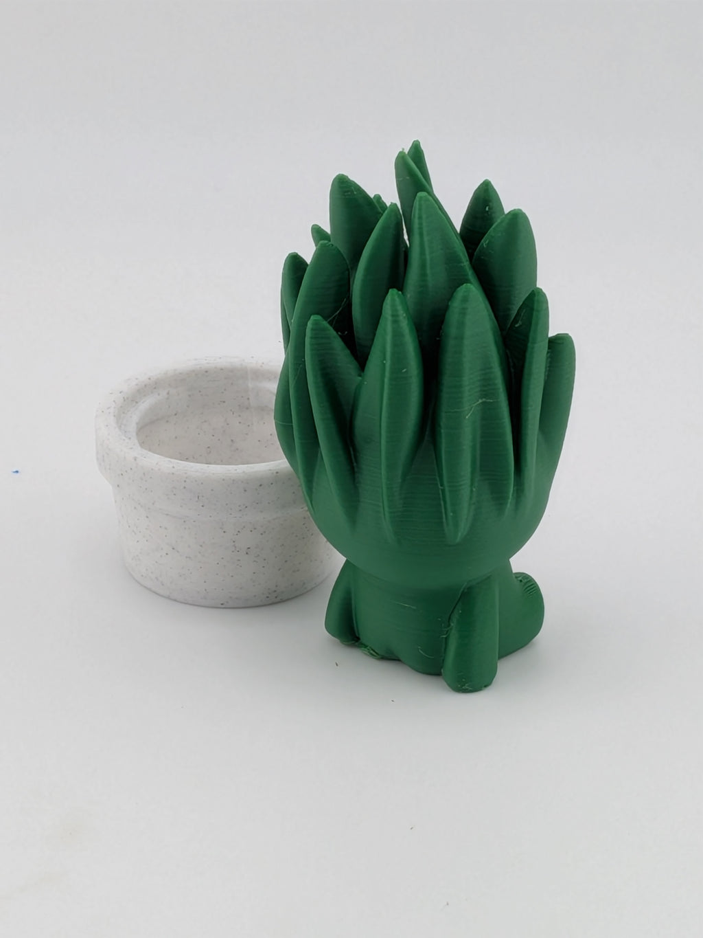 🐍🌿 Snake Plant Blob! 🪴 3" Articulated Spiky Leaf Fidget & Planter Set ✨💚