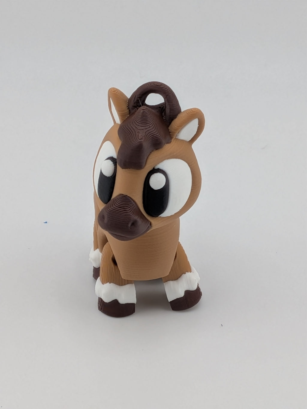🐴🔑 Classic Brown Flexi Horse Keychain | Articulated "Stallion" Fidget Bag Charm ✨🌾