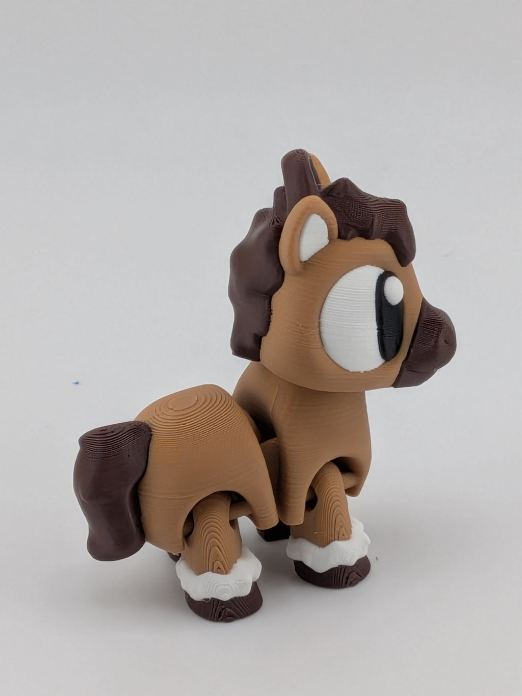 🐴🔑 Classic Brown Flexi Horse Keychain | Articulated "Stallion" Fidget Bag Charm ✨🌾