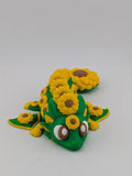 🌻🐉 5.2" Sunflower Dragon Flexi | Articulated "Summer-Bloom" Fidget Toy ✨🌿