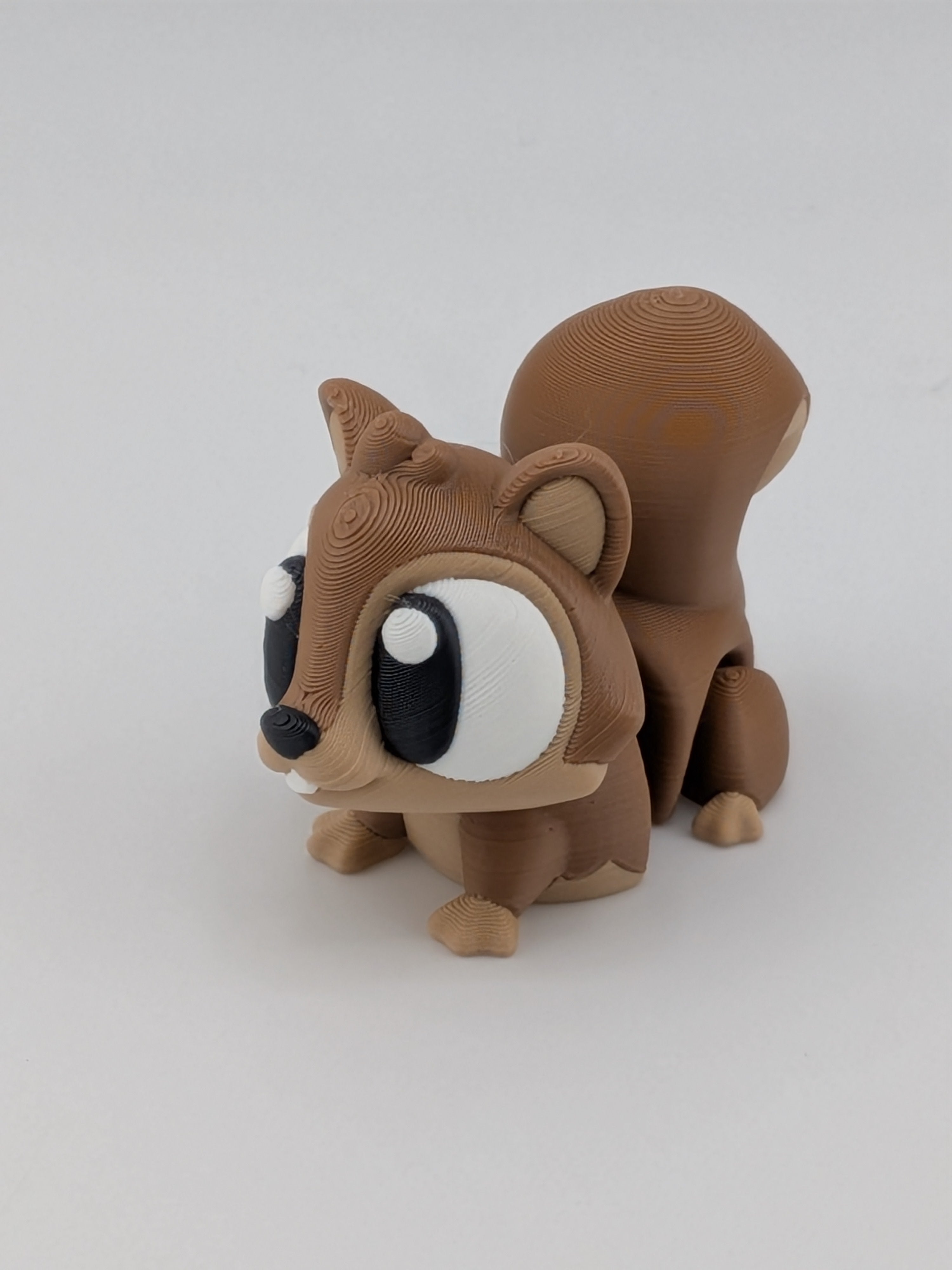 🐿️🔑 1.5" Mini Flexi-Squirrel Keychain | Articulated "Scamper-Pal" Bag Charm ✨🌰