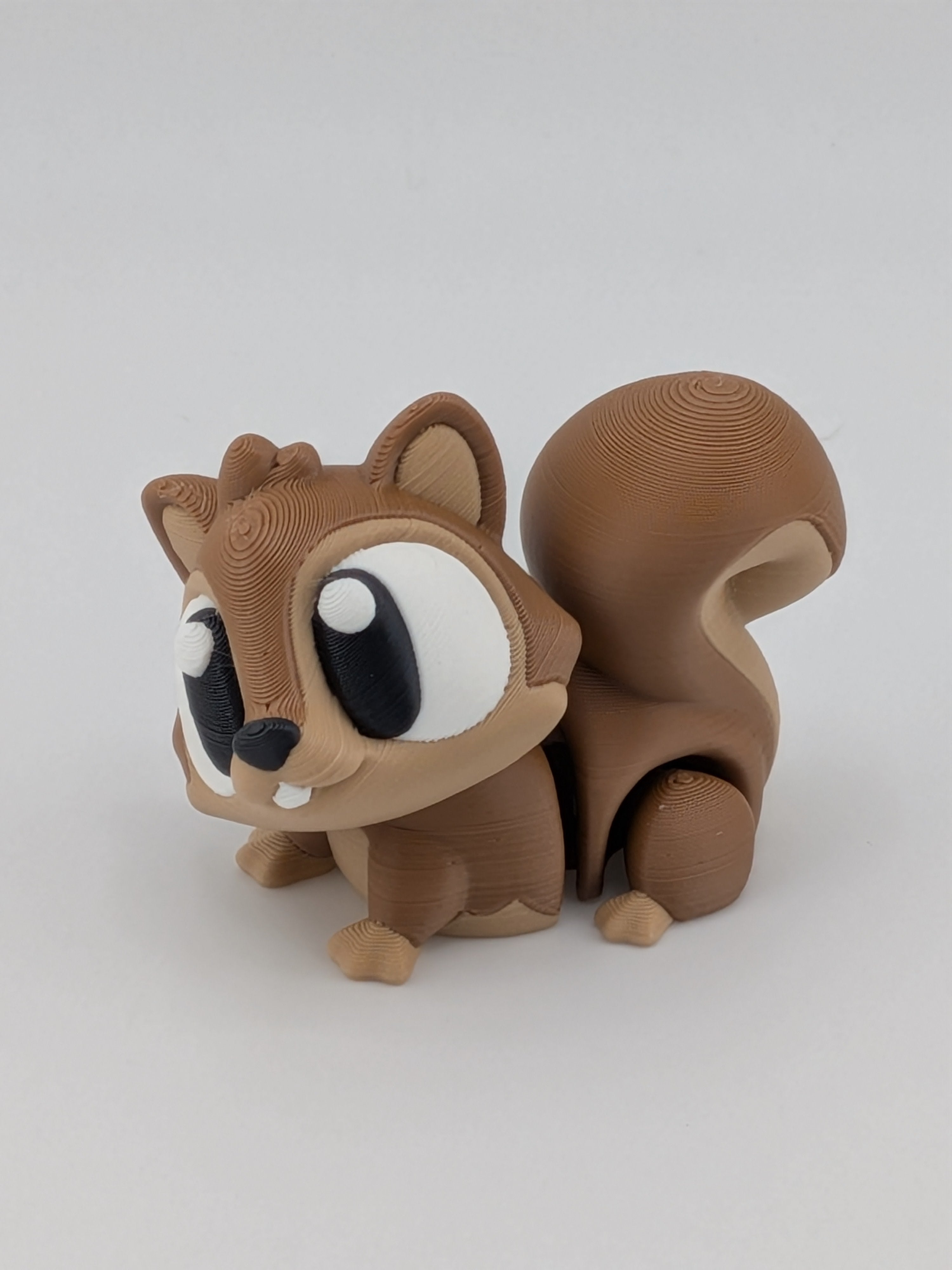 🐿️🔑 1.5" Mini Flexi-Squirrel Keychain | Articulated "Scamper-Pal" Bag Charm ✨🌰