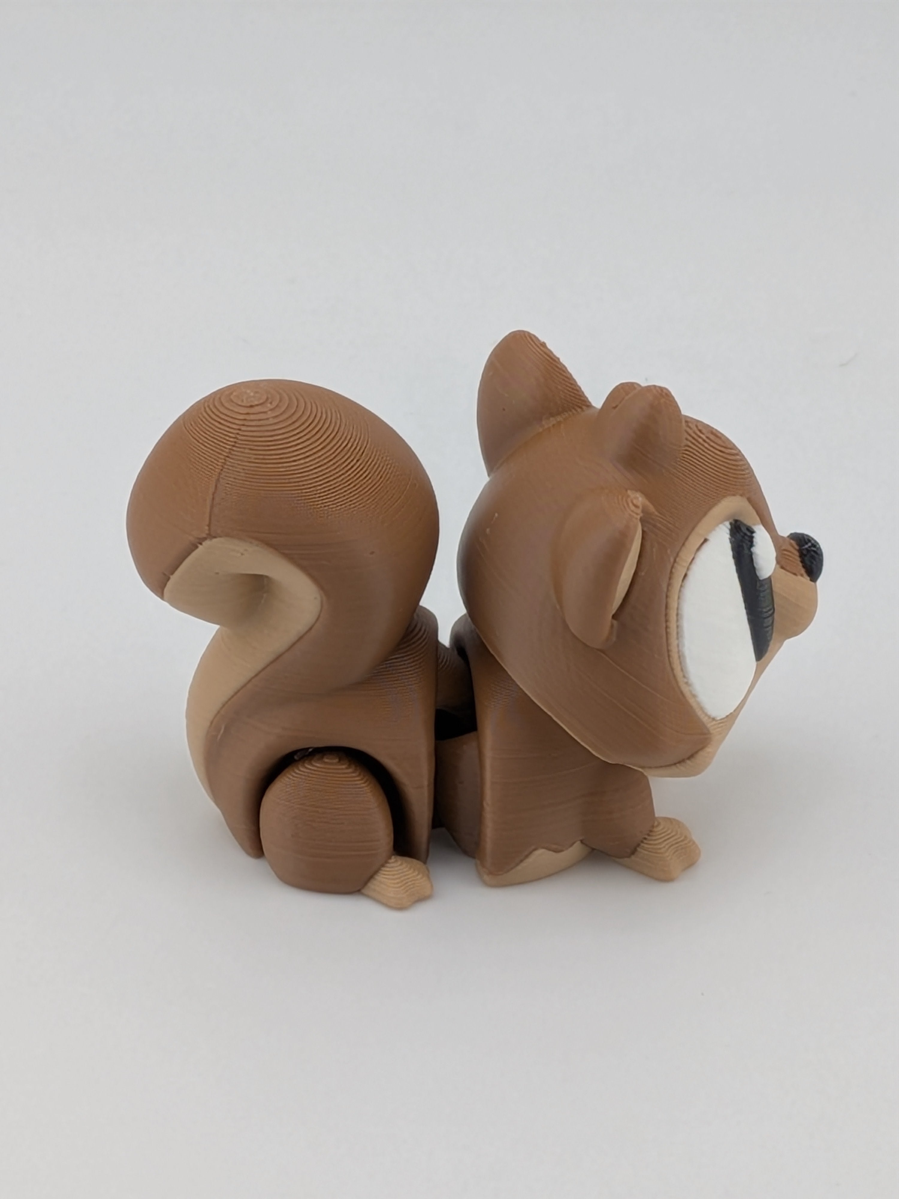 🐿️🔑 1.5" Mini Flexi-Squirrel Keychain | Articulated "Scamper-Pal" Bag Charm ✨🌰