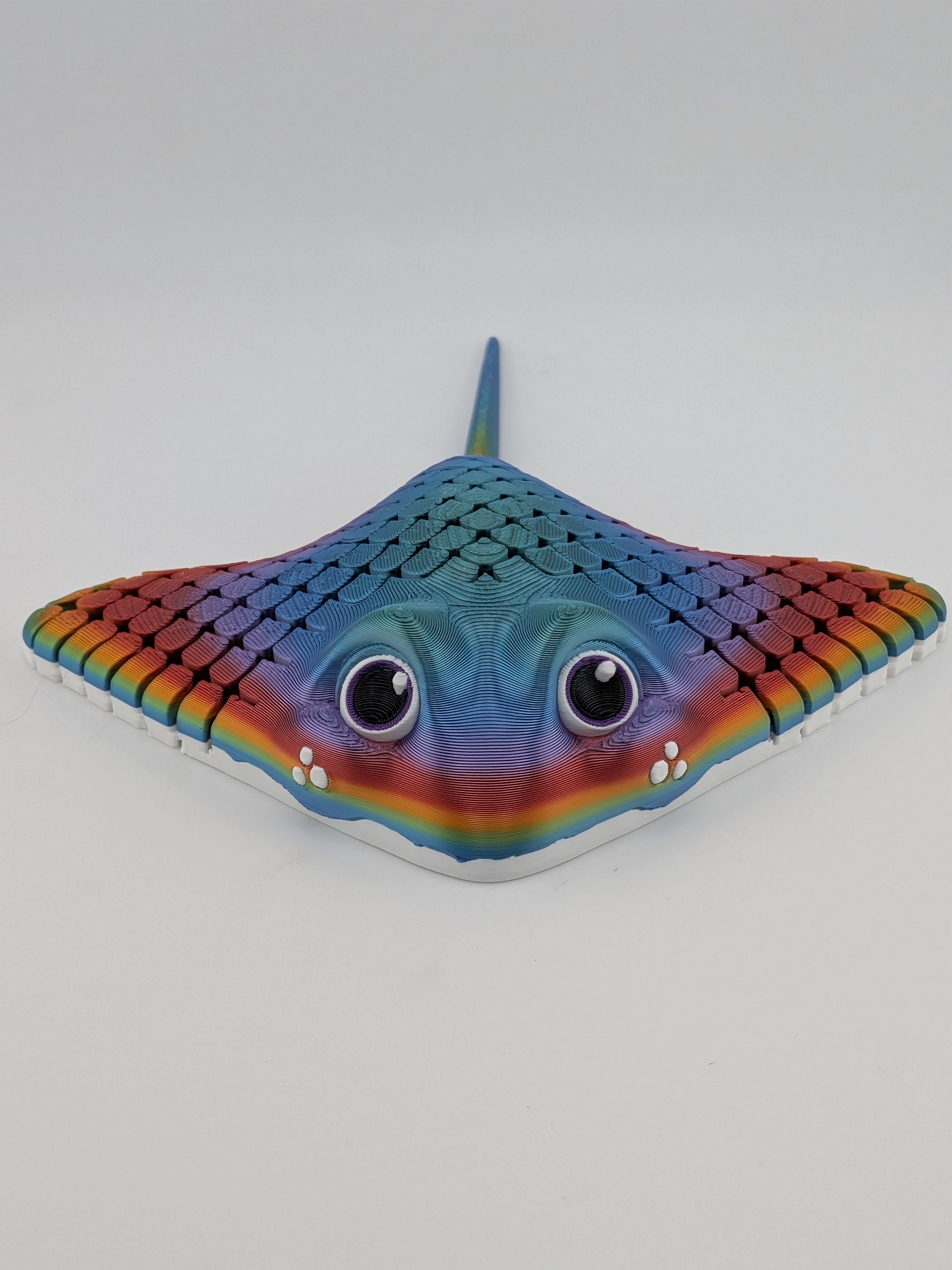 🌊✨ 6.5" Sea-Glider Manta Ray | Articulated "Liquid-Motion" Ocean Fidget 🦈🐚
