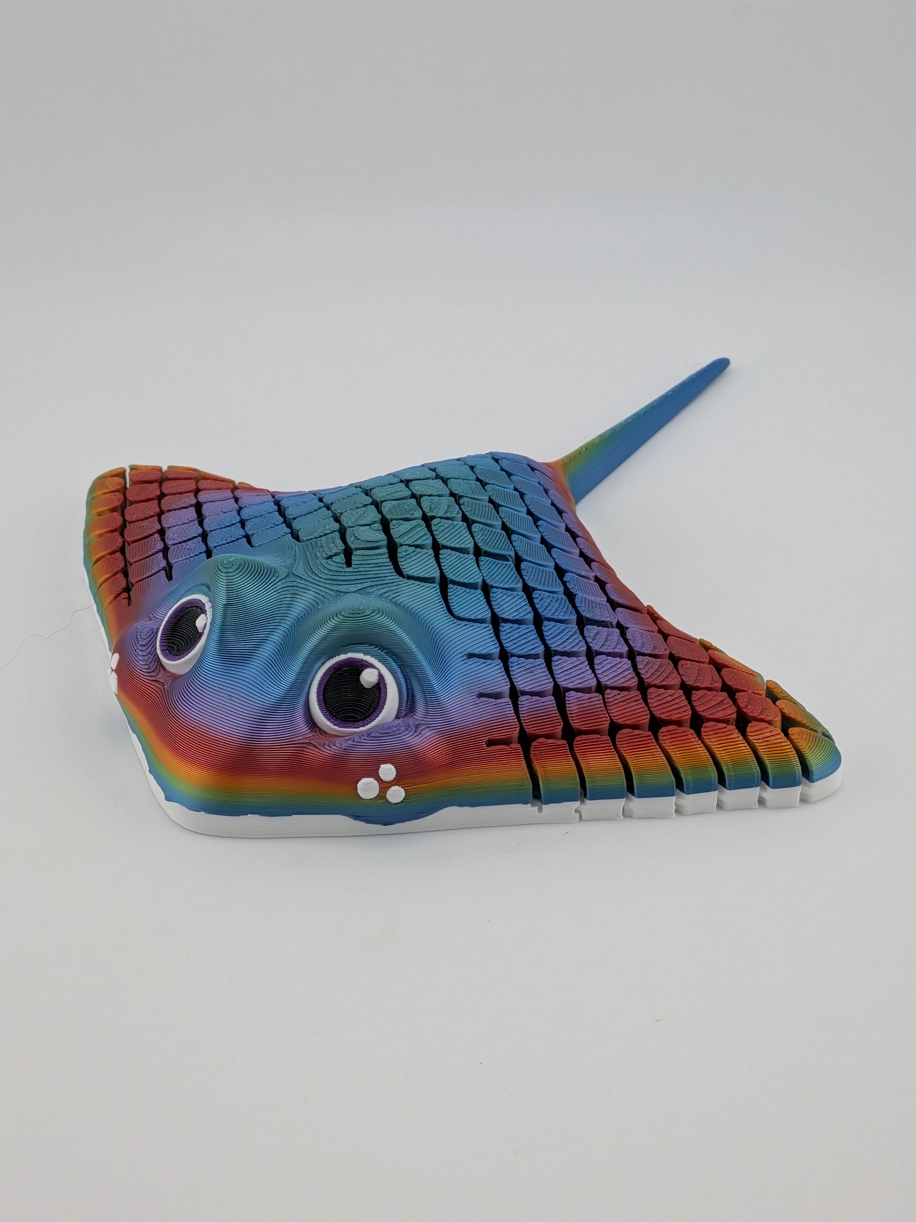 🌊✨ 6.5" Sea-Glider Manta Ray | Articulated "Liquid-Motion" Ocean Fidget 🦈🐚