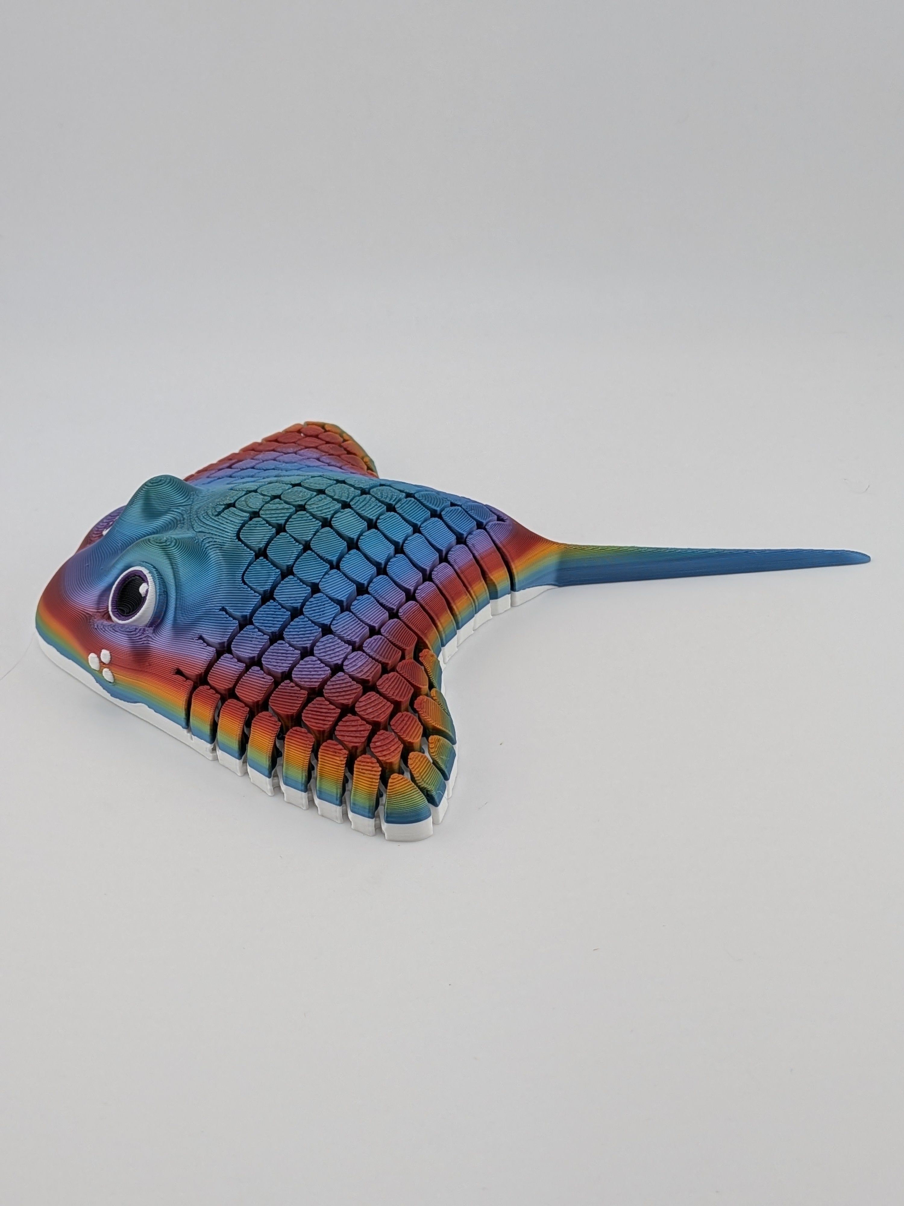 🌊✨ 6.5" Sea-Glider Manta Ray | Articulated "Liquid-Motion" Ocean Fidget 🦈🐚