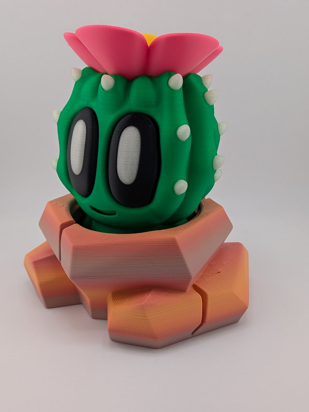 🌸🌵 Bloblab Flower Cactus! ✨ 6.5" Articulated Glow-in-the-Dark Prickly Fidget 🌙👀