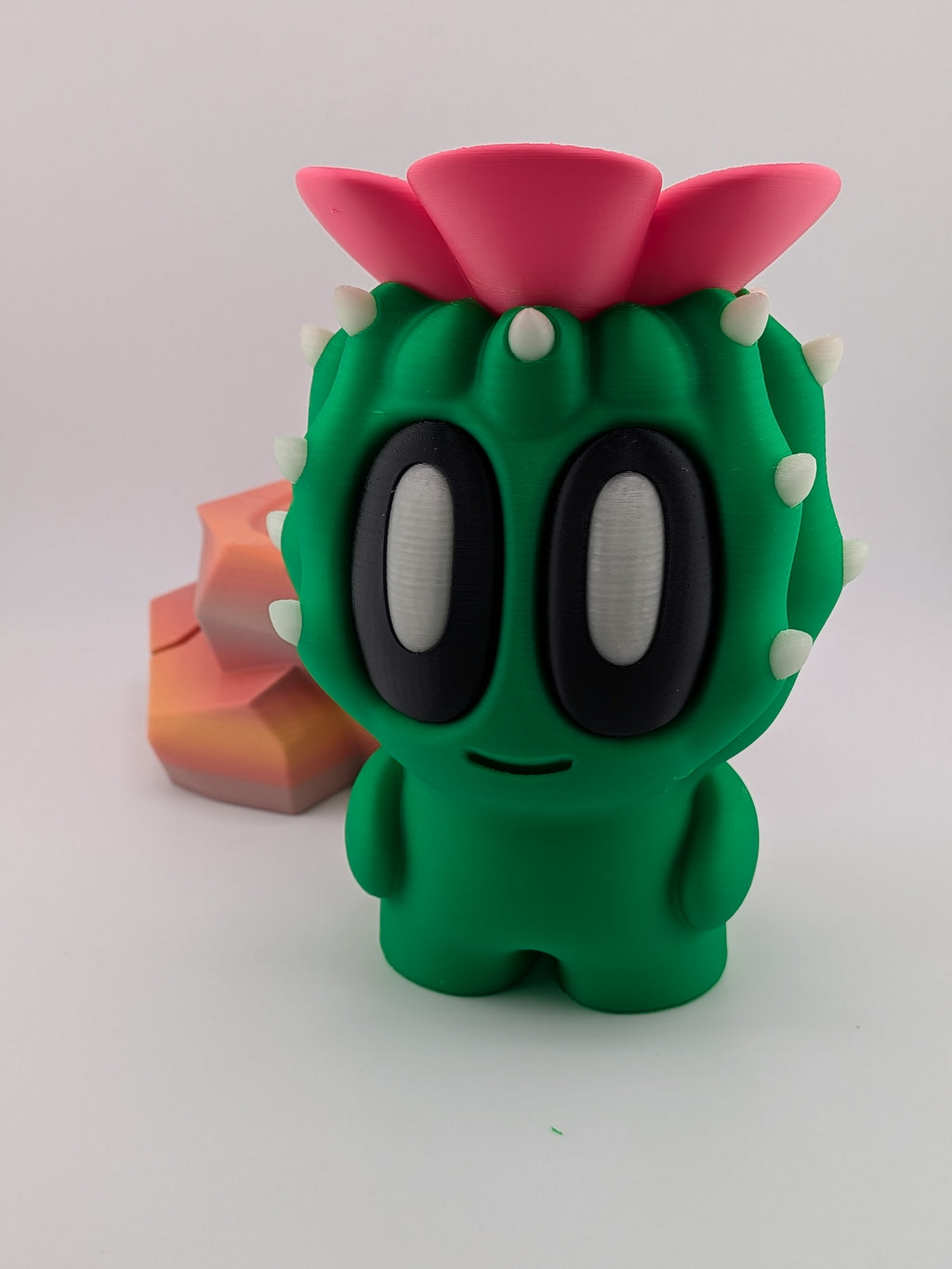 🌸🌵 Bloblab Flower Cactus! ✨ 6.5" Articulated Glow-in-the-Dark Prickly Fidget 🌙👀