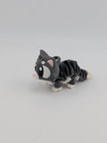🐱✨ 3" Striped Flexi Cat Keychain | Articulated "Tabby-Style" Fidget Toy 🐾🧶