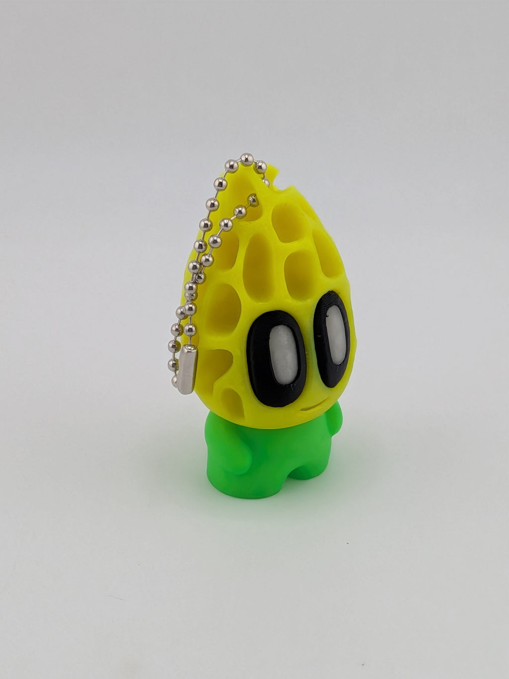 🍄✨ Glow Morel Mushroom Keychain! 🔑 UV Reactive Articulated Bag Buddy 🌟🛸