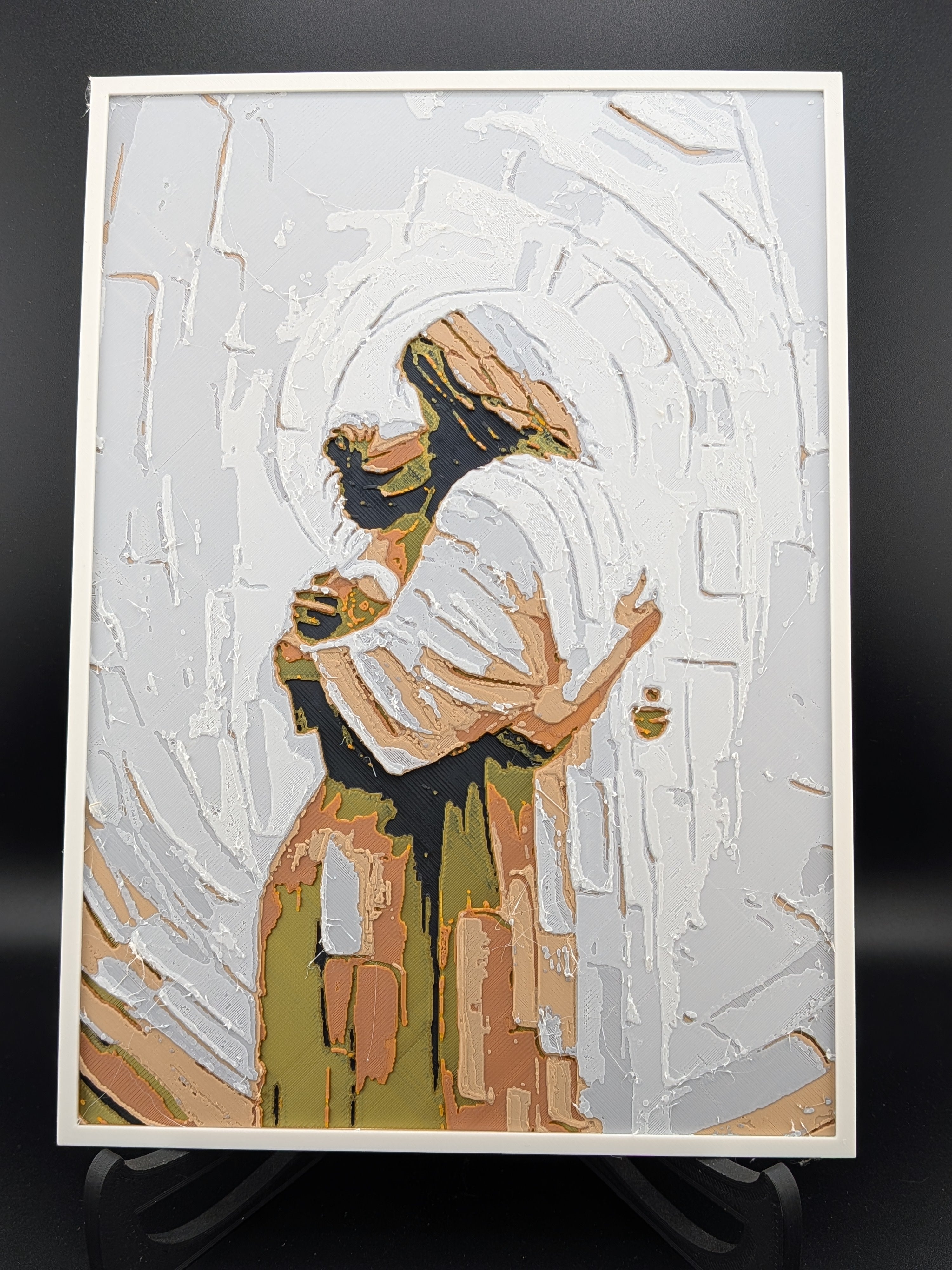 ✝️✨ "The Divine Embrace" Hueforge Art | 3D Printed Spiritual Wall Decor 🙏🖼️
