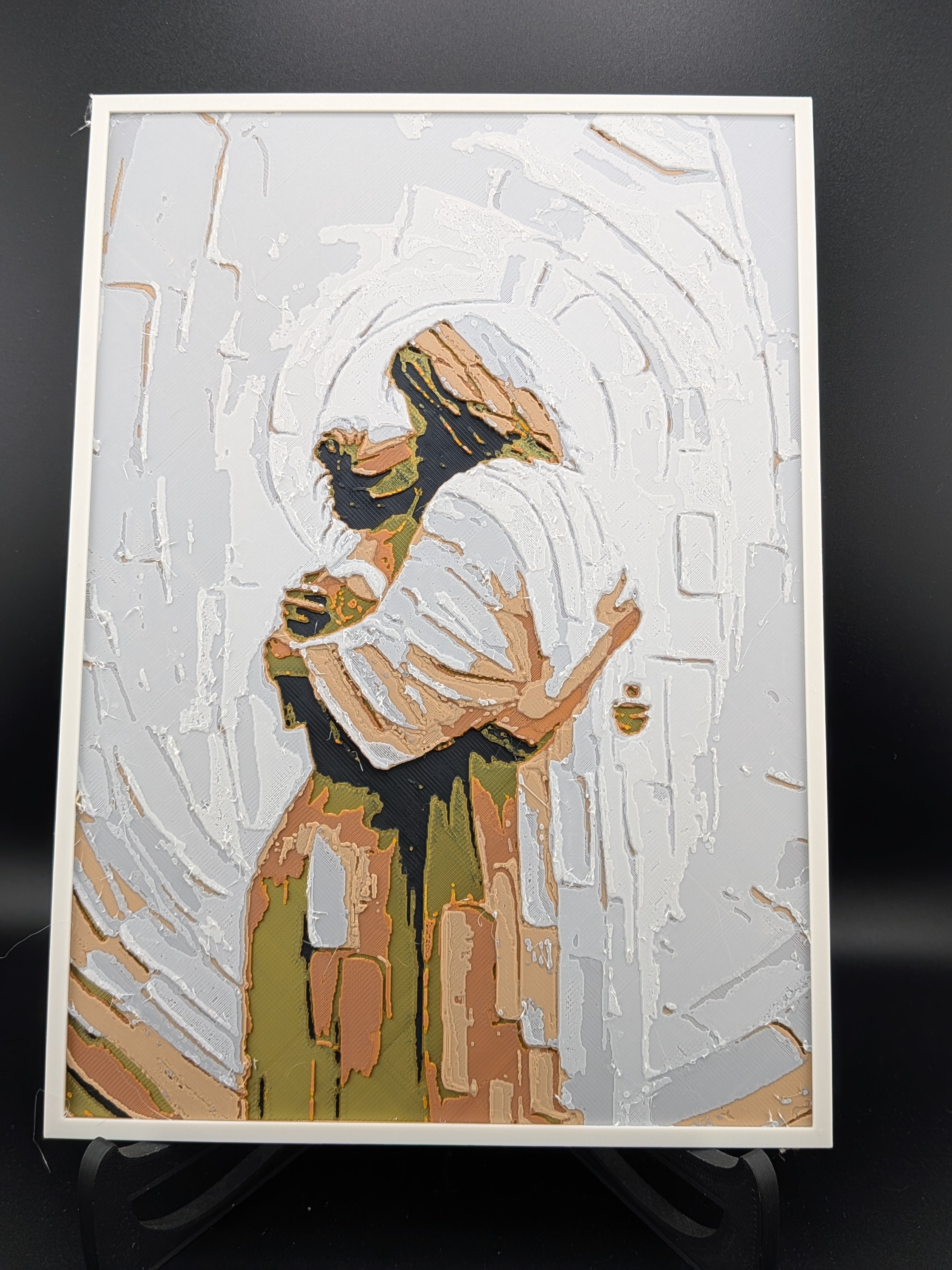✝️✨ "The Divine Embrace" Hueforge Art | 3D Printed Spiritual Wall Decor 🙏🖼️