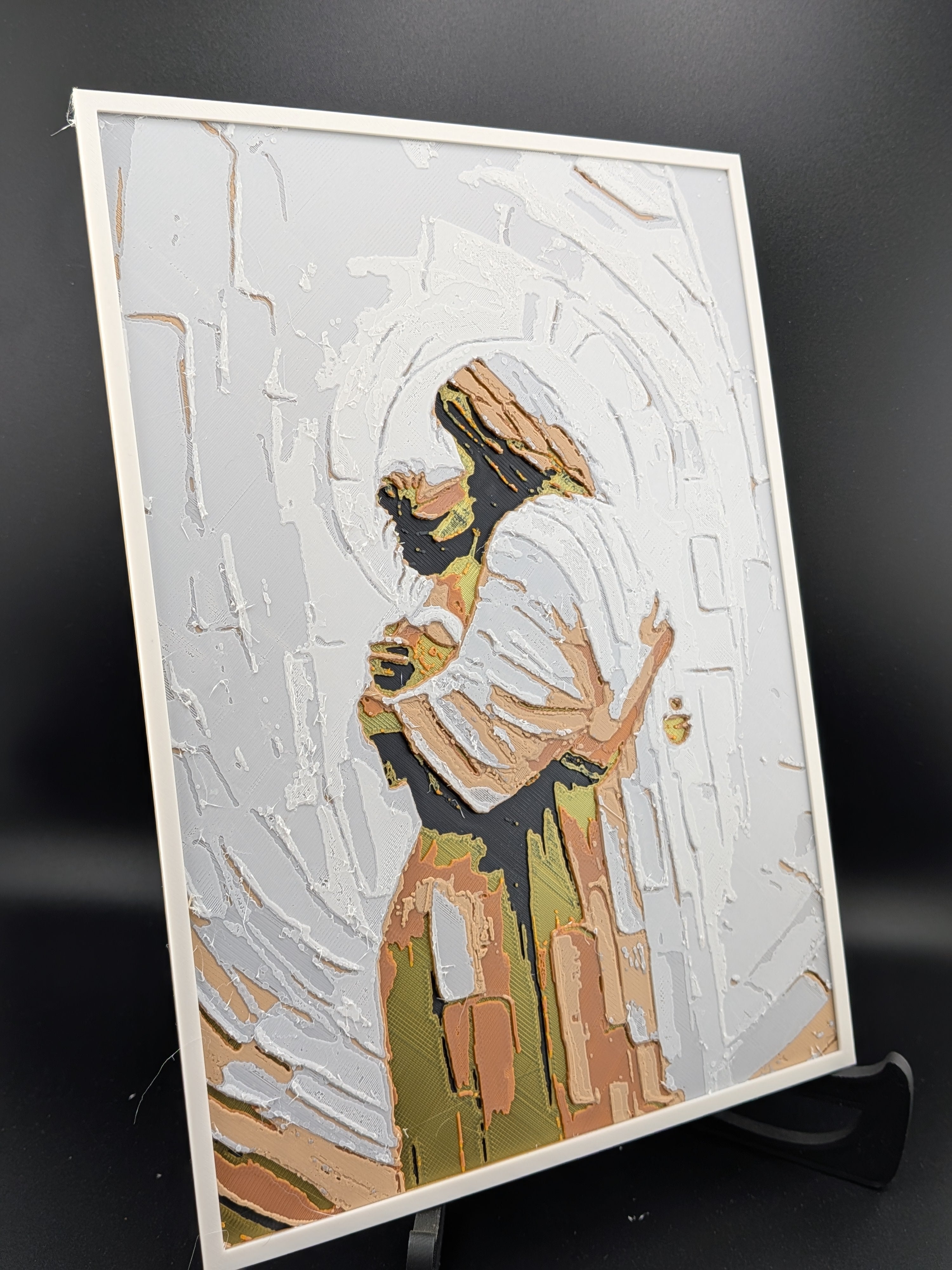 ✝️✨ "The Divine Embrace" Hueforge Art | 3D Printed Spiritual Wall Decor 🙏🖼️