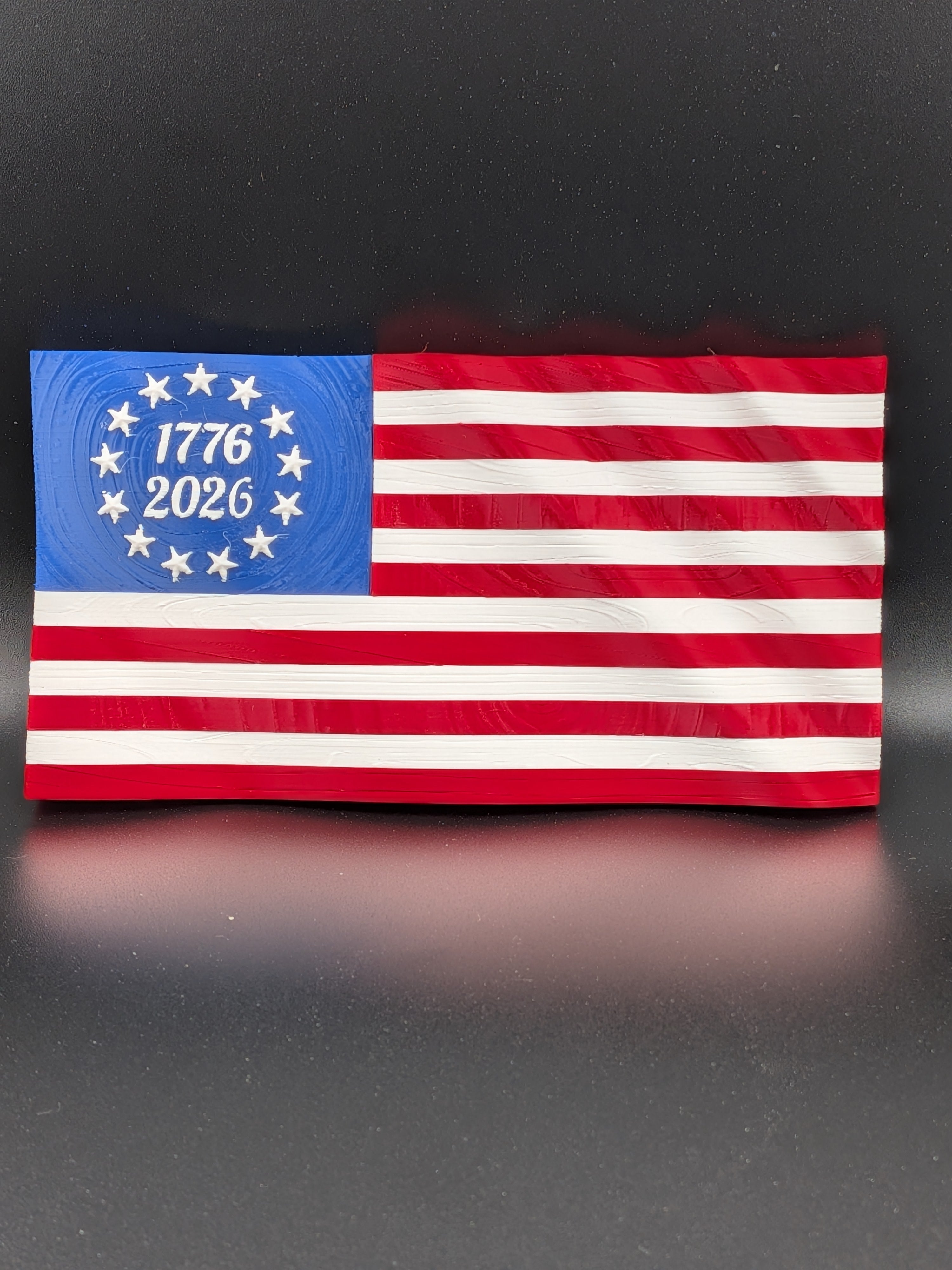 🇺🇸✨ USA 250th Anniversary Waving Flag | 5.5" Seamless Magnetic Decor 🎆🗽
