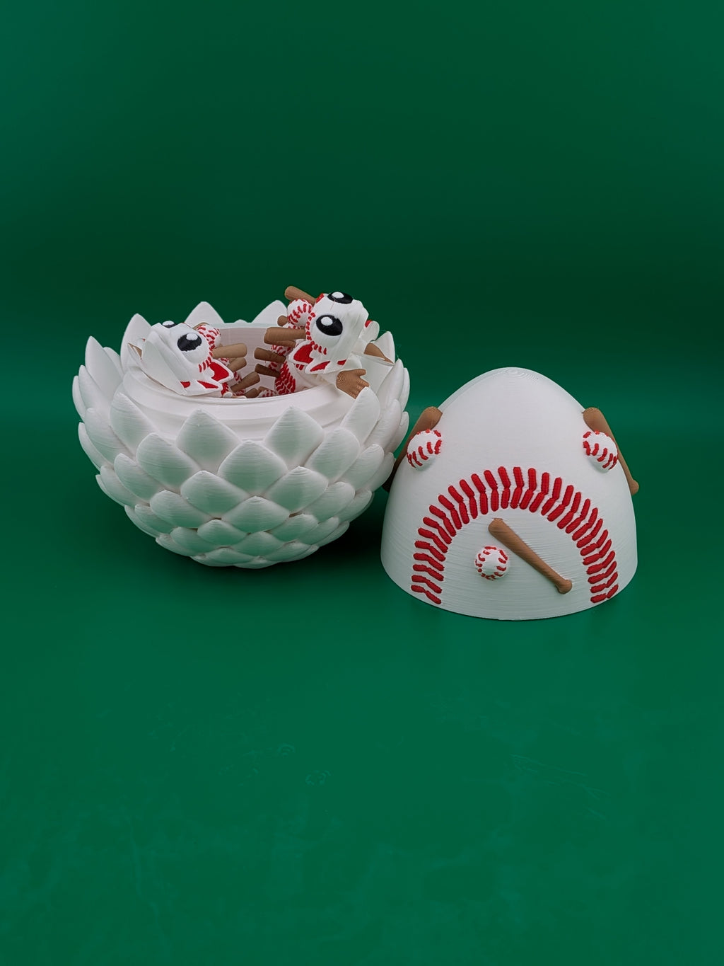 ⚾🐉 Baseball Dragon Egg Bundle | Articulated "Twin-Dragon" Home Run Set ✨🏟️