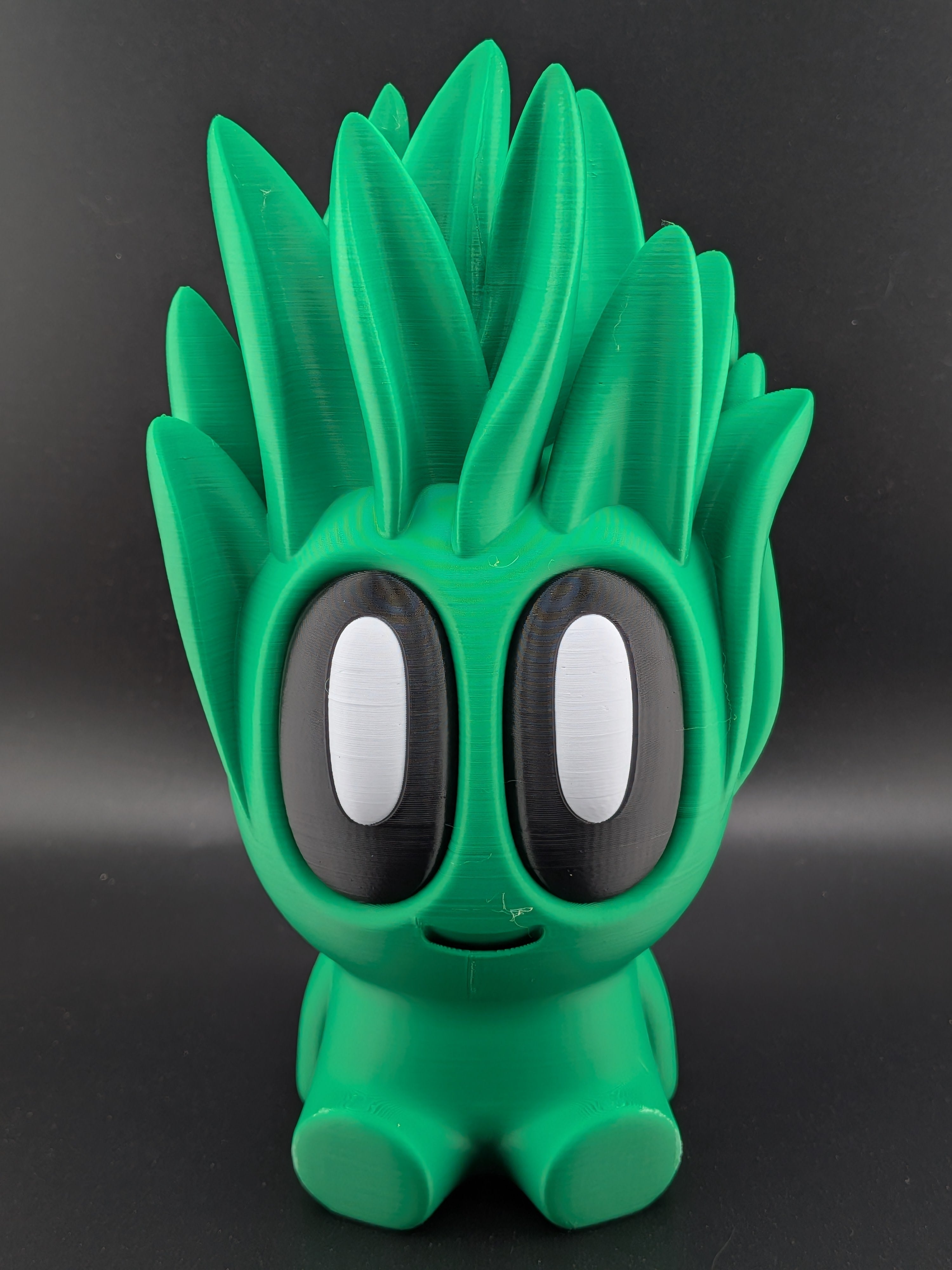 🌿✨ 7.25" Large Snake Plant Buddy | 3D Printed "No-Kill" Chibi Desk Plant 🏺💚