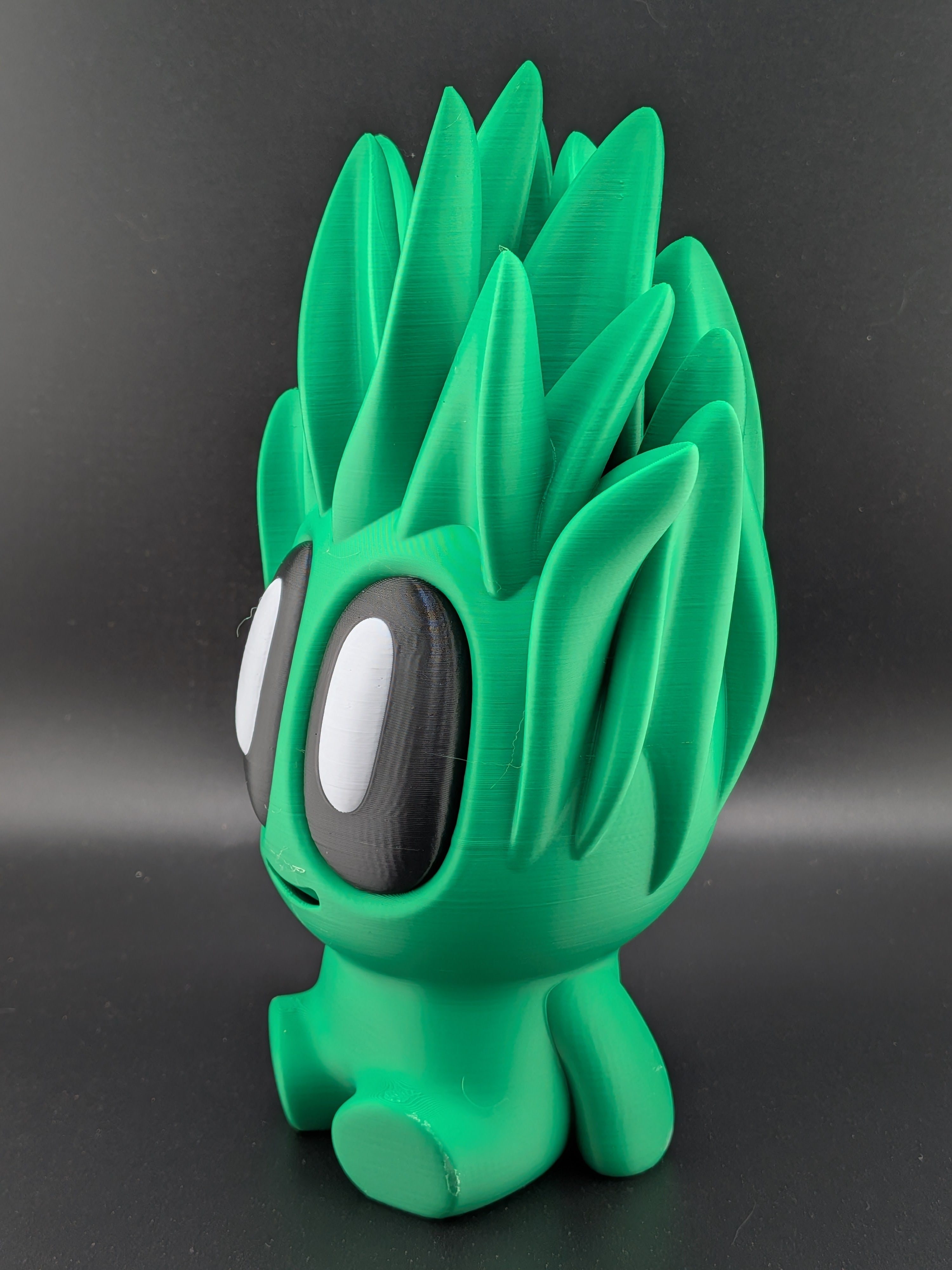 🌿✨ 7.25" Large Snake Plant Buddy | 3D Printed "No-Kill" Chibi Desk Plant 🏺💚