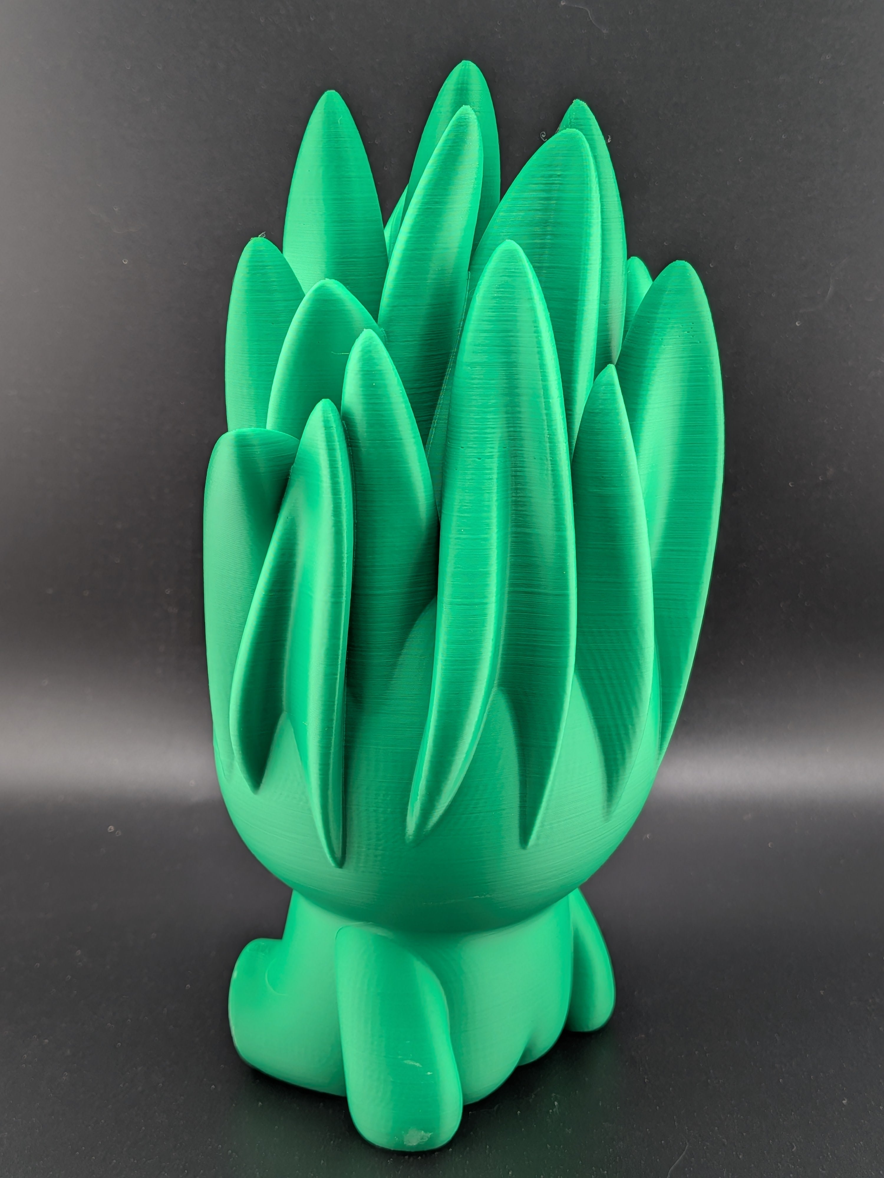 🌿✨ 7.25" Large Snake Plant Buddy | 3D Printed "No-Kill" Chibi Desk Plant 🏺💚