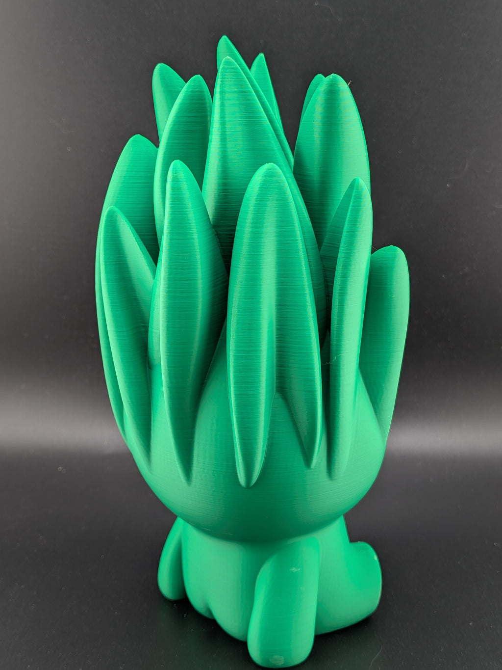 🌿✨ 7.25" Large Snake Plant Buddy | 3D Printed "No-Kill" Chibi Desk Plant 🏺💚