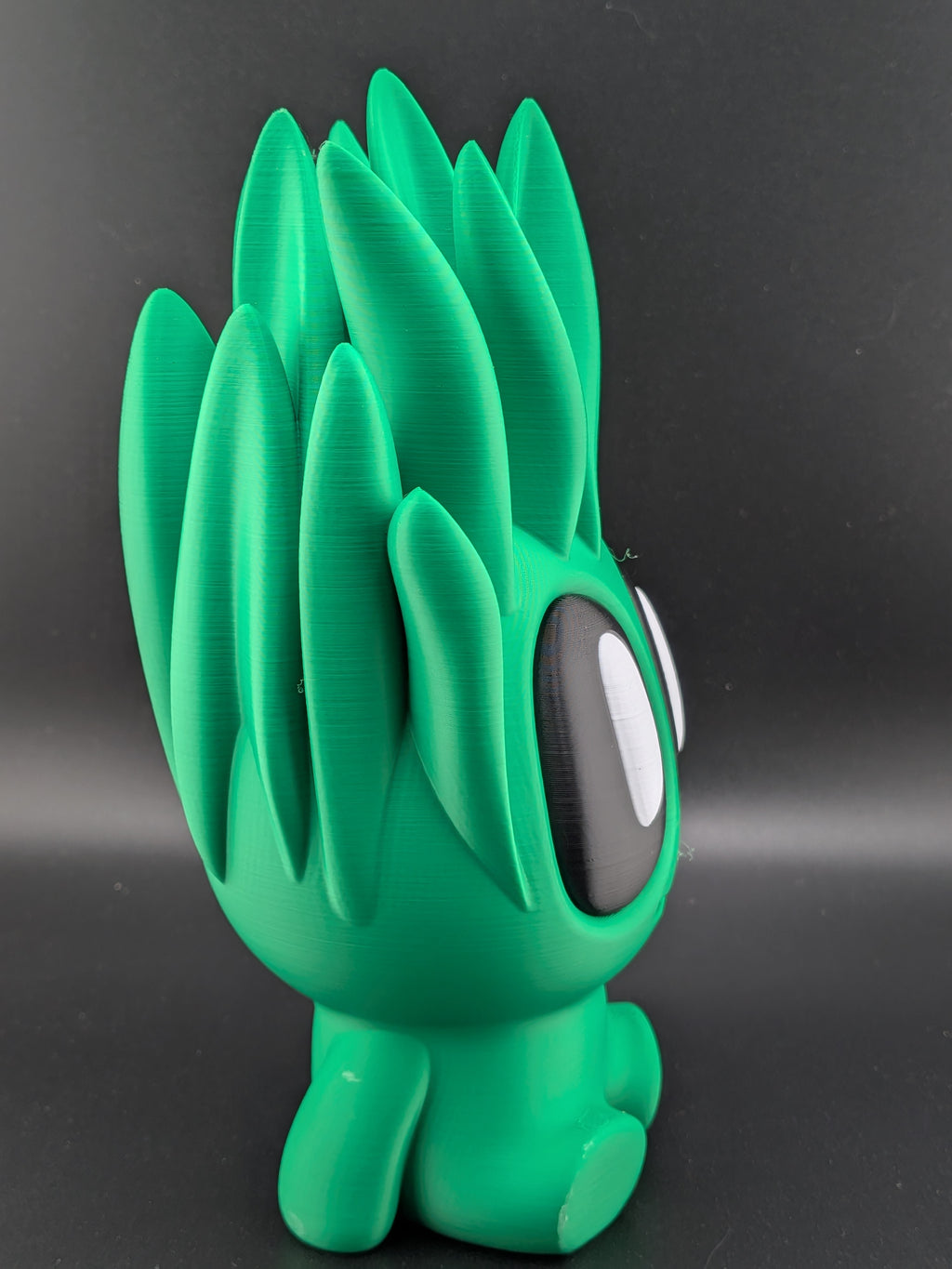 🌿✨ 7.25" Large Snake Plant Buddy | 3D Printed "No-Kill" Chibi Desk Plant 🏺💚