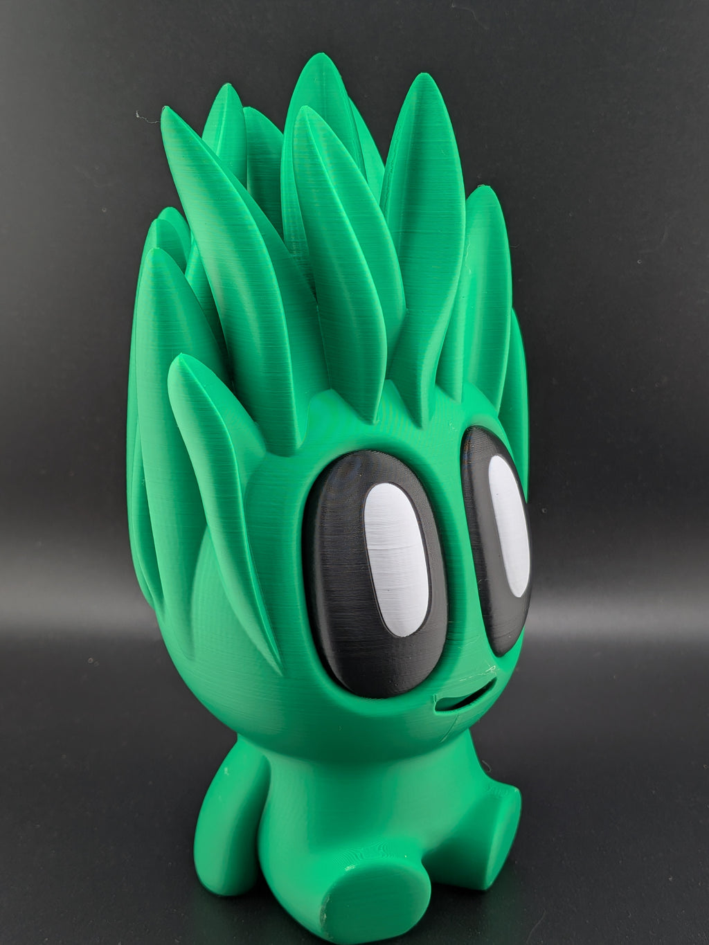 🌿✨ 7.25" Large Snake Plant Buddy | 3D Printed "No-Kill" Chibi Desk Plant 🏺💚
