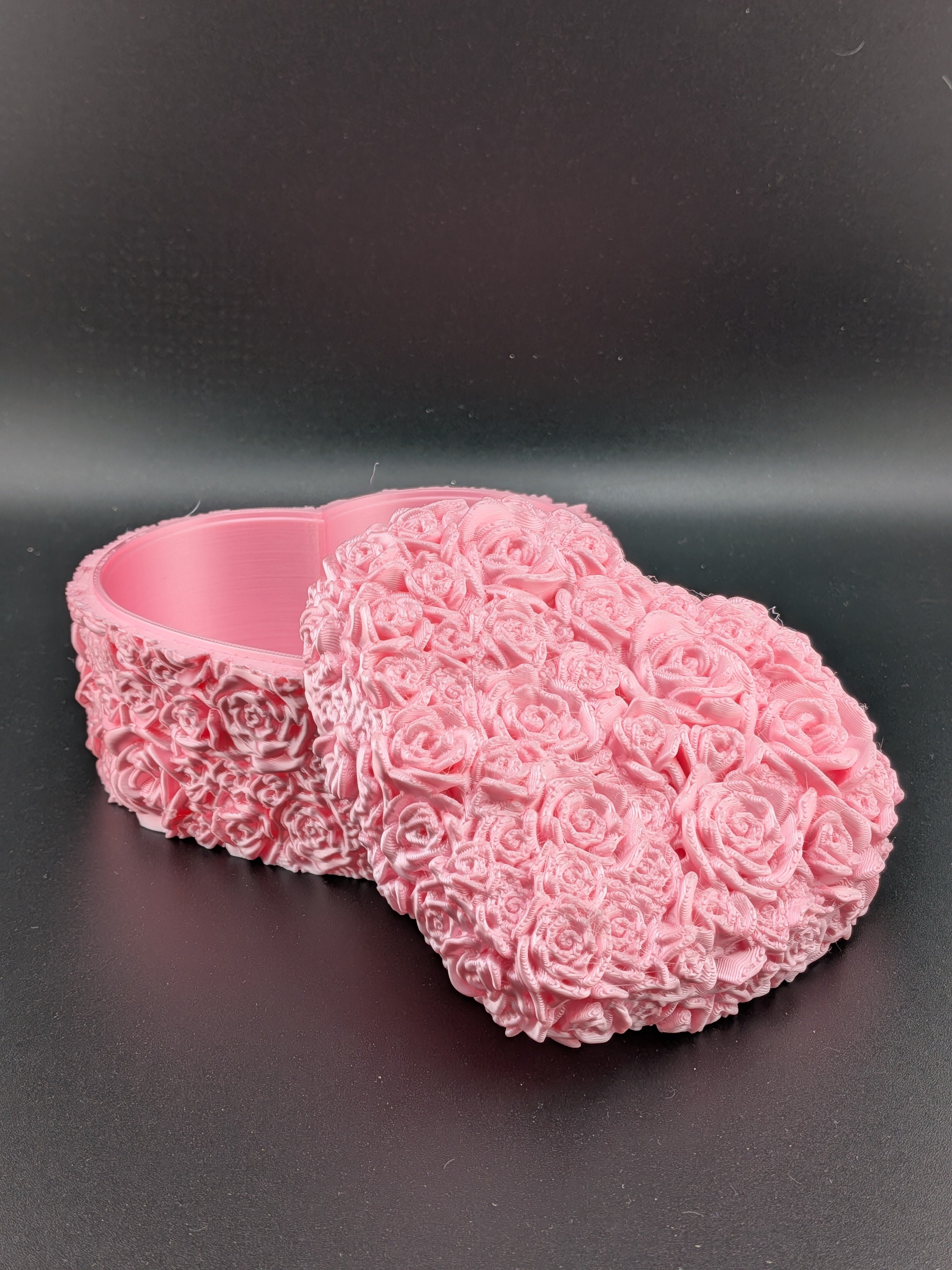 🌹💖 Rose Heart Keepsake Box ✨ 3D Printed Floral Jewelry & Candy Storage 🎁🍭