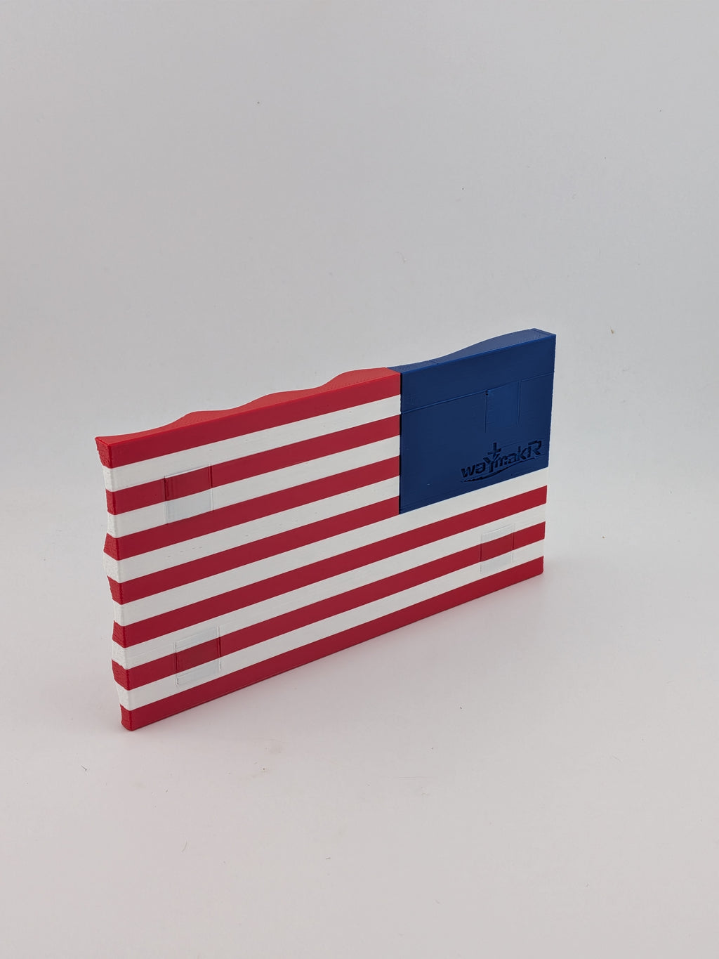 5.5 Inch American Waving Flag Commemorative Magnet with Embedded No Scratch Backing