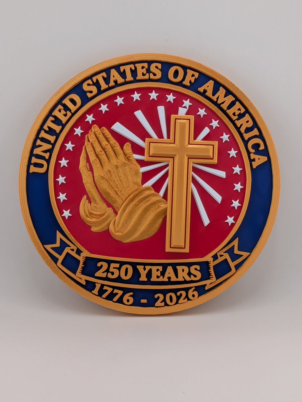 🇺🇸✨ 8" USA 250th Anniversary Plaque | Commemorative "Prayers for the Nation" Wall Art 🙏🎆