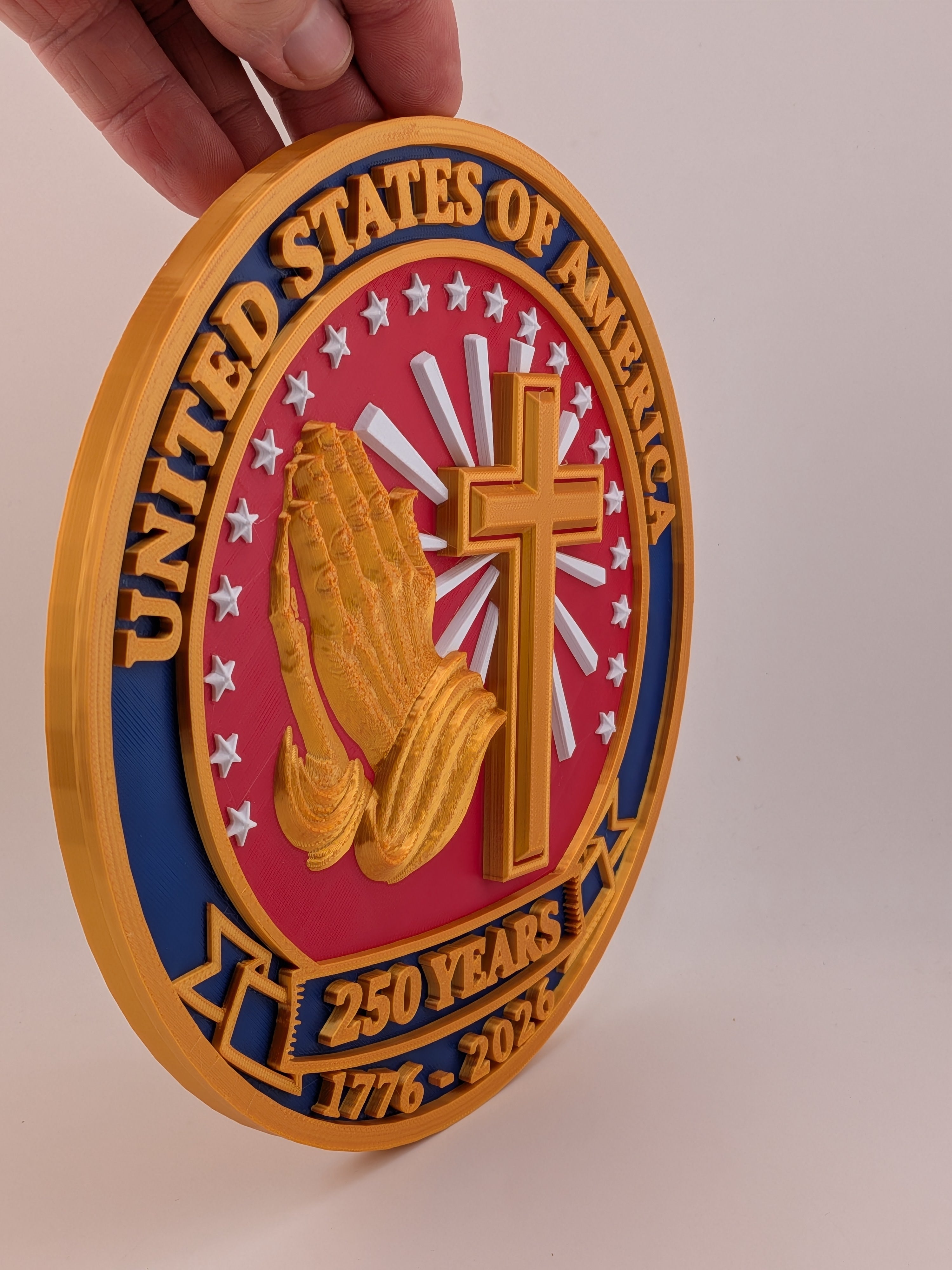 🇺🇸✨ 8" USA 250th Anniversary Plaque | Commemorative "Prayers for the Nation" Wall Art 🙏🎆