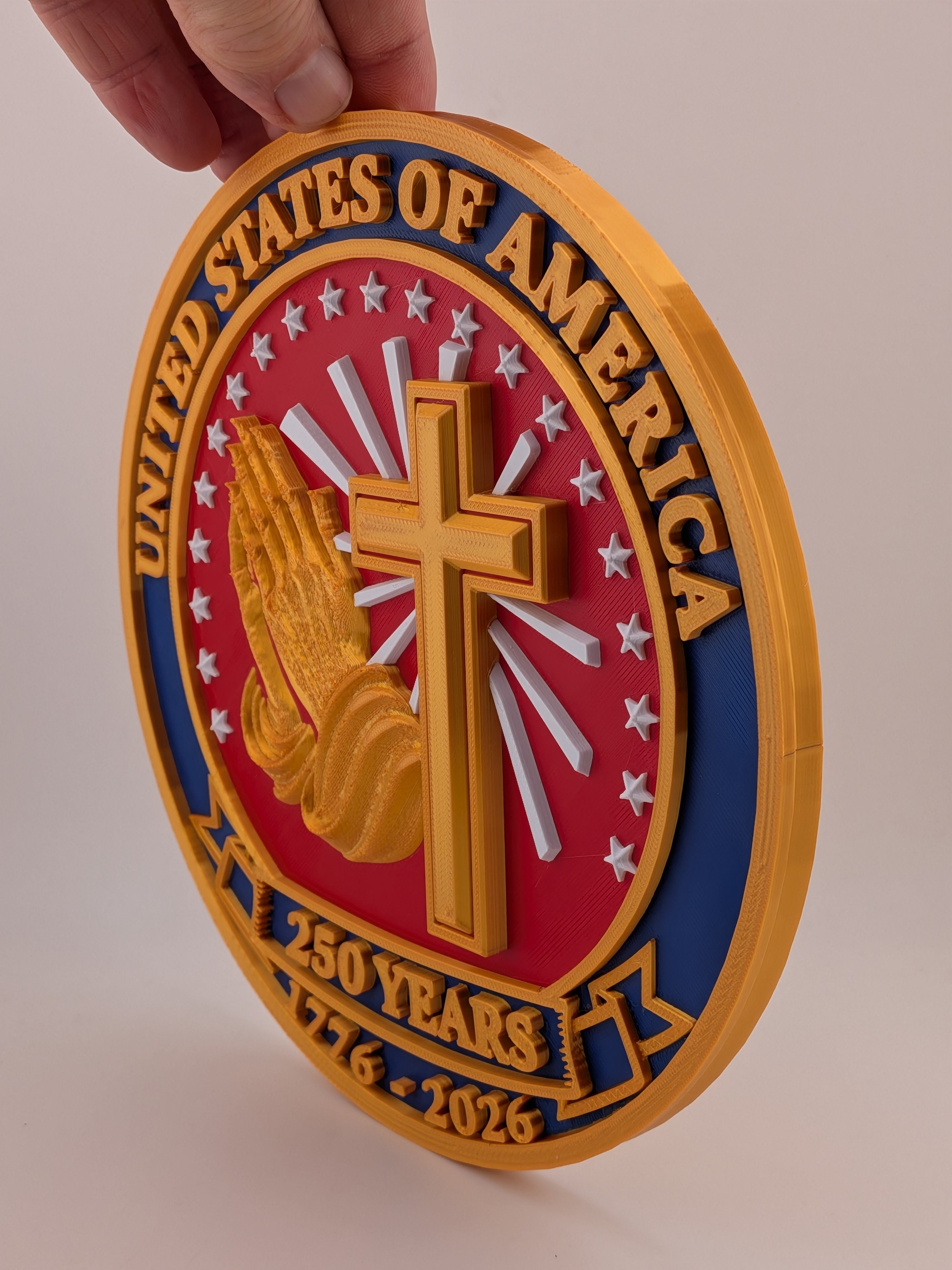 🇺🇸✨ 8" USA 250th Anniversary Plaque | Commemorative "Prayers for the Nation" Wall Art 🙏🎆
