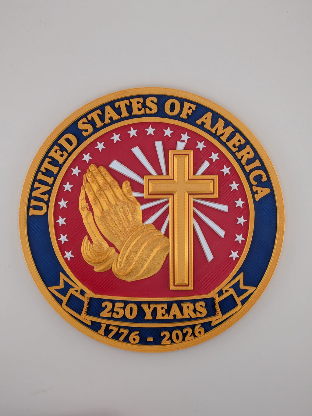 🇺🇸✨ 8" USA 250th Anniversary Plaque | Commemorative "Prayers for the Nation" Wall Art 🙏🎆