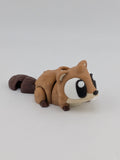 🦫✨ 2.75" Mini Flexi Beaver Keychain | Articulated "Busy Buddy" Fidget Toy 🪵🌀