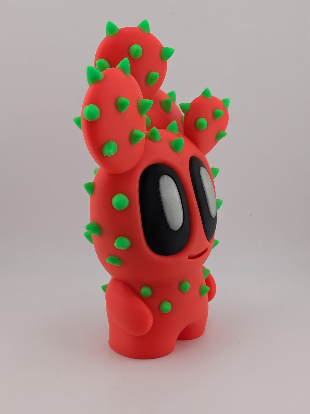 🌵✨ 8" UV-Reactive Cactus Buddy | Glowing 3D Printed "Chibi" Desert Decor 🔦🌈