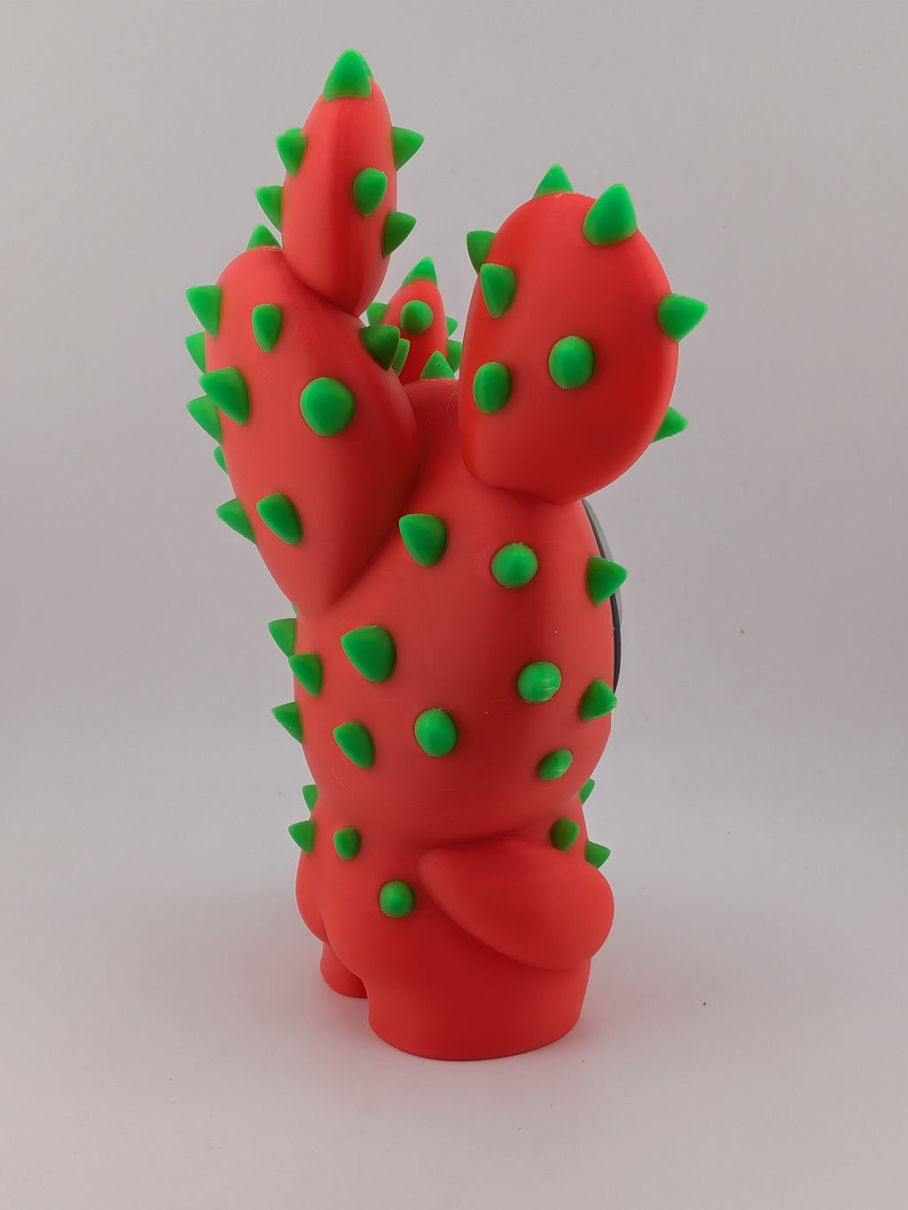 🌵✨ 8" UV-Reactive Cactus Buddy | Glowing 3D Printed "Chibi" Desert Decor 🔦🌈