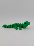 🐊✨ 6" Flexi Alligator with Glass Eyes | Articulated "Swamp-Wiggle" Fidget Toy 🌿👀