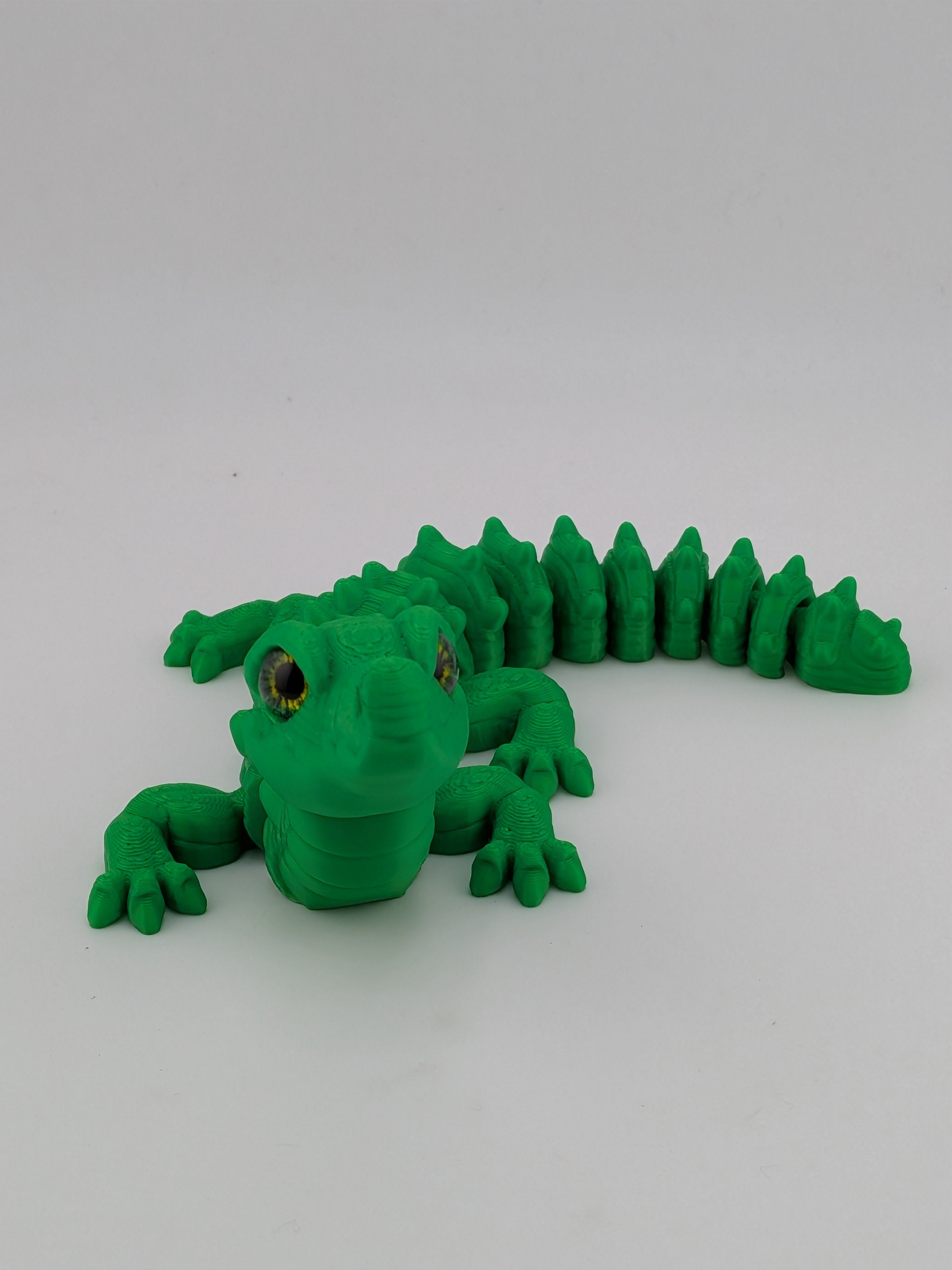 🐊✨ 6" Flexi Alligator with Glass Eyes | Articulated "Swamp-Wiggle" Fidget Toy 🌿👀
