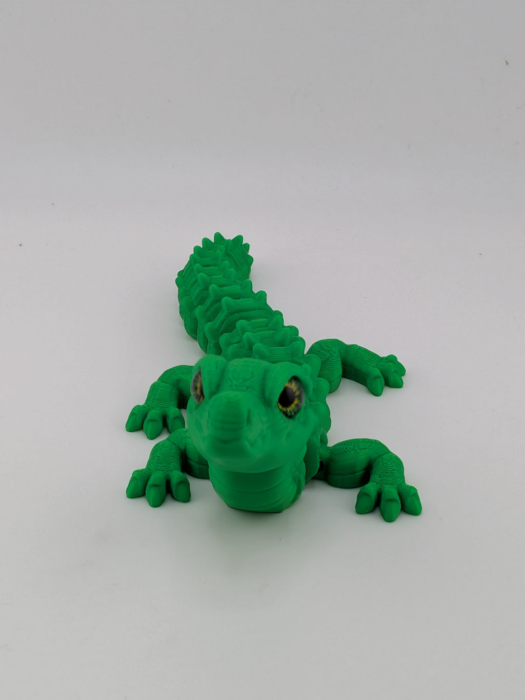 🐊✨ 6" Flexi Alligator with Glass Eyes | Articulated "Swamp-Wiggle" Fidget Toy 🌿👀