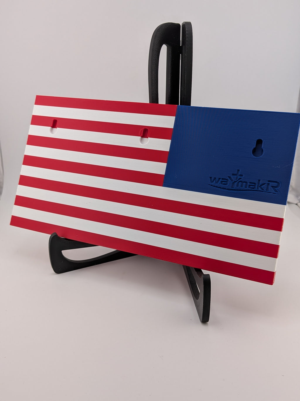 9 Inch Large USA 250th Anniversary Flag Waving Commemorative Wall Art