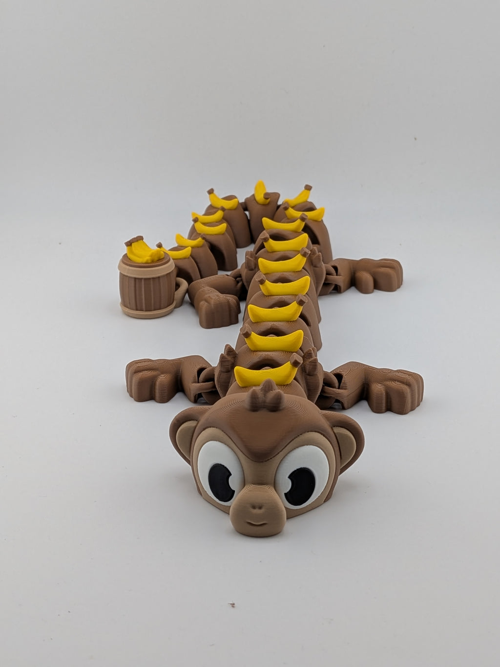 17 Inch Monkey Dragon Articulated Flexi with Banana Barrel Tail