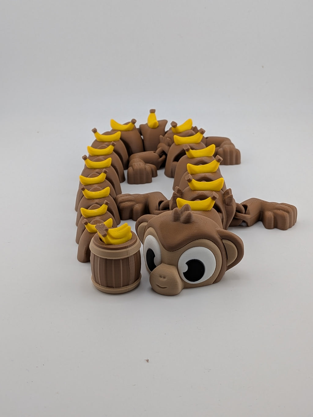 17 Inch Monkey Dragon Articulated Flexi with Banana Barrel Tail