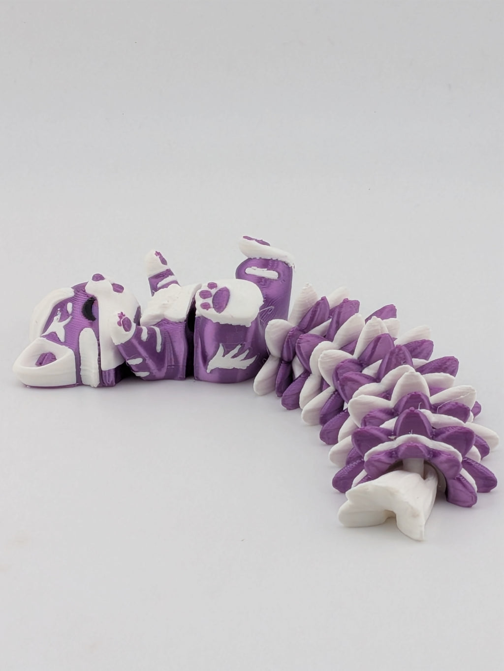 5.1 Inch Fluffy Tail Cat Articulated Mega Wiggle Magnetic Fridge Buddy