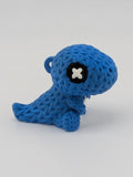 1.75 Inch Knit Finish T-Rex Keychain 3D Printed Dinosaur Fidget Buddy