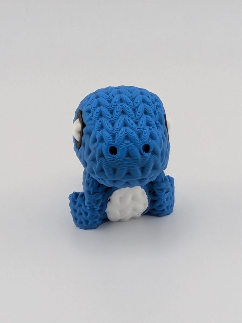 1.75 Inch Knit Finish T-Rex Keychain 3D Printed Dinosaur Fidget Buddy